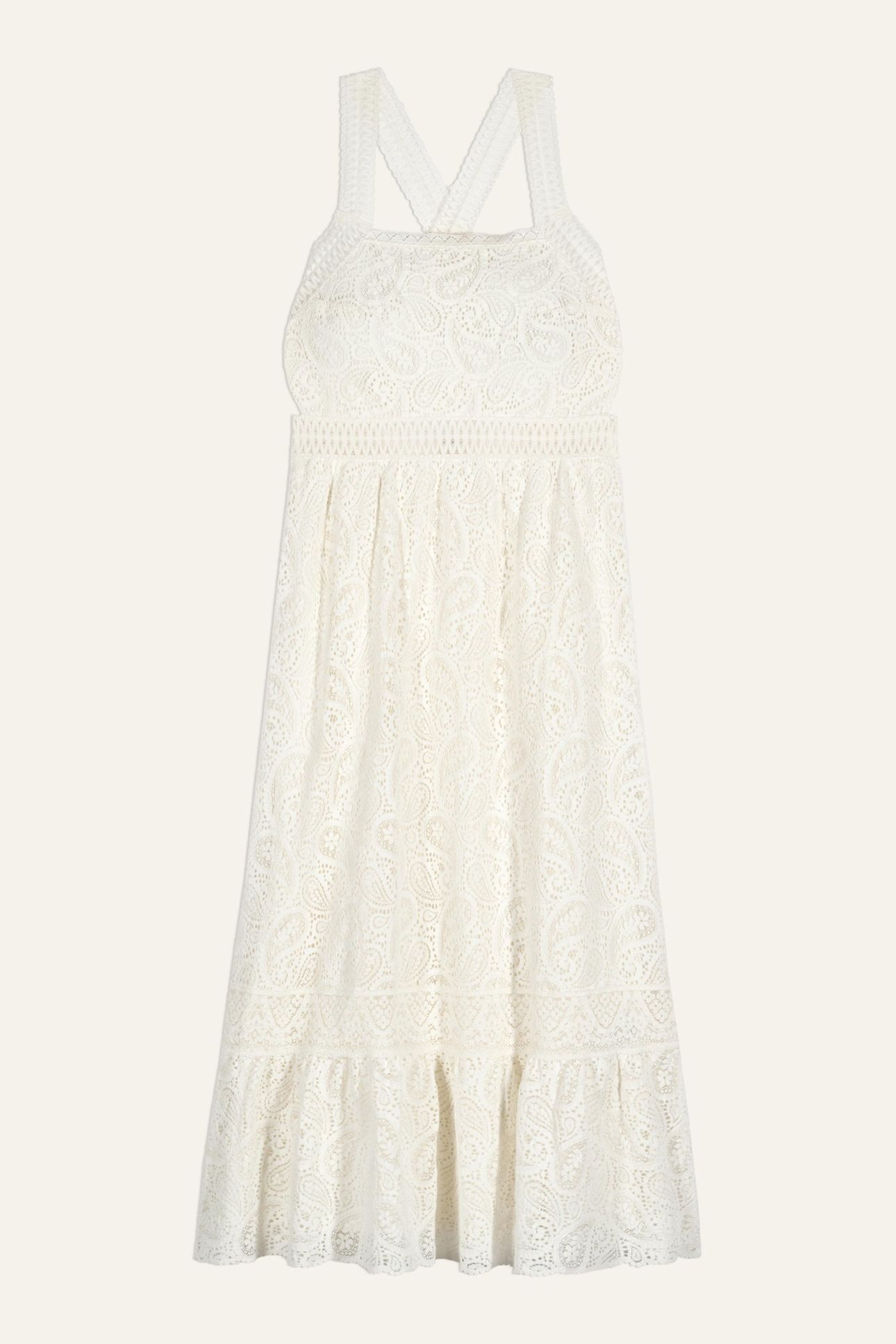 MID-LENGTH DRESS ECRU 3