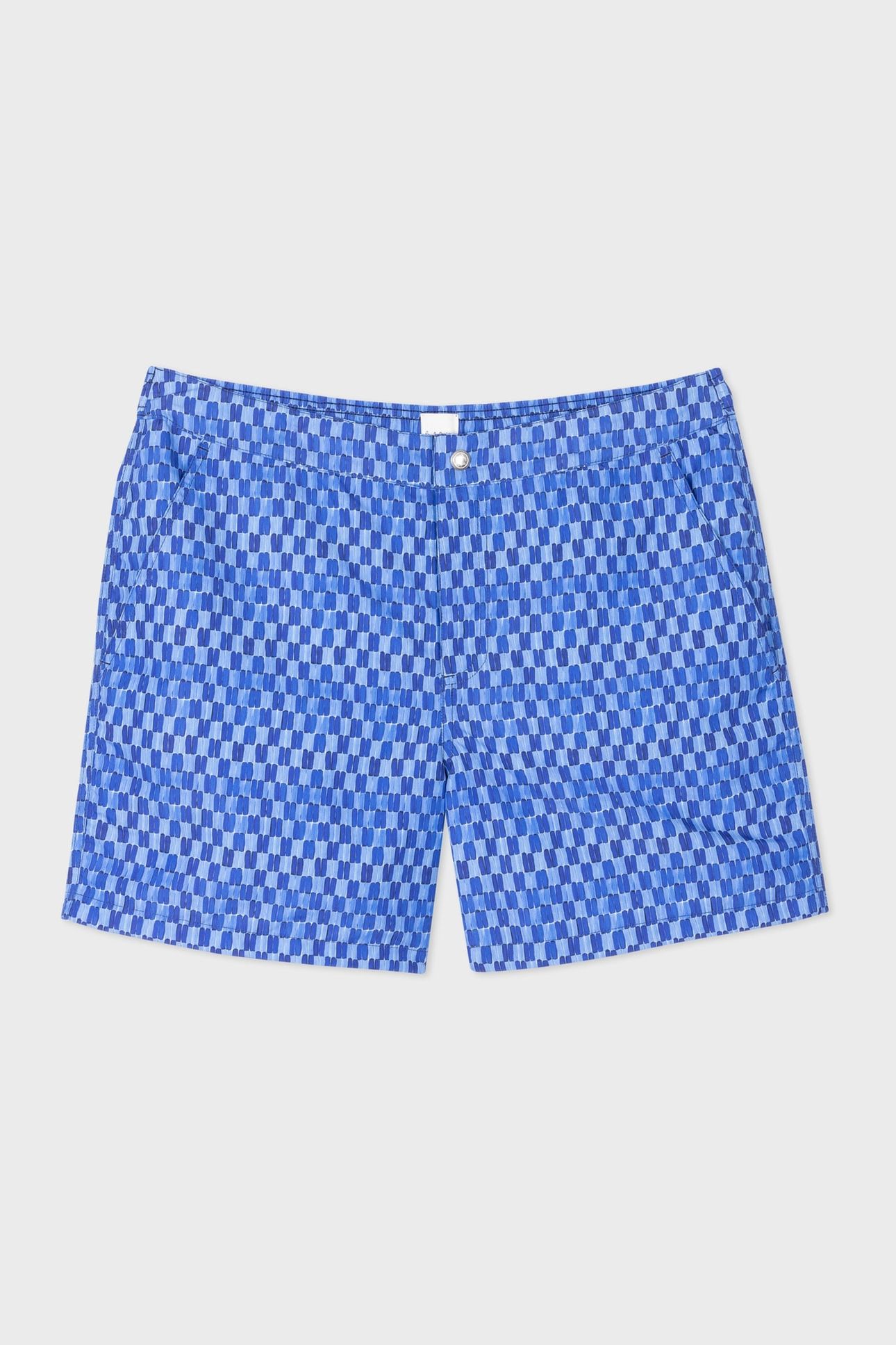 MEN SWIM SHORT PAINT GEO NAVY 4