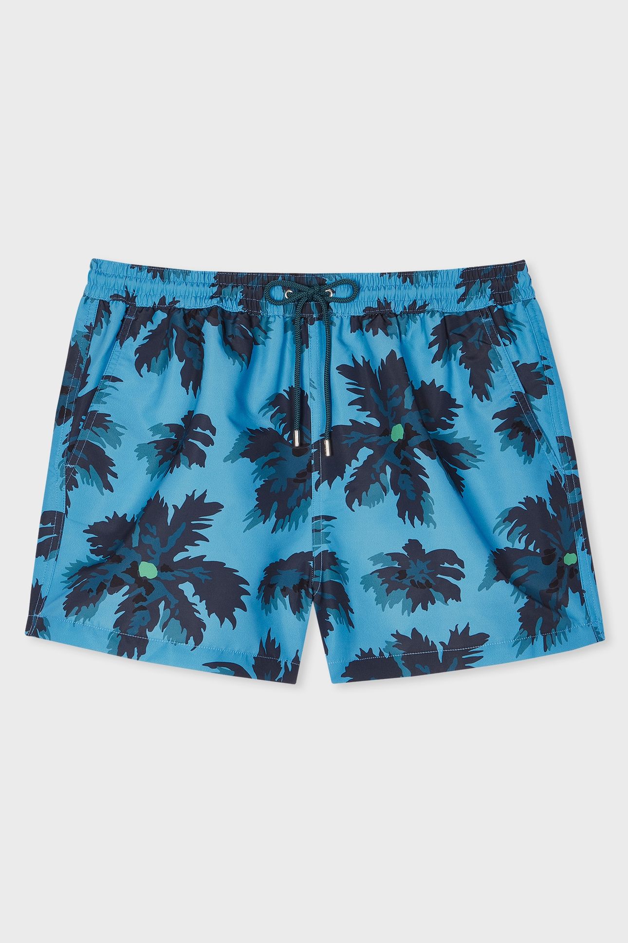 MEN SWIM SHORT PALM BURST NAVY 4