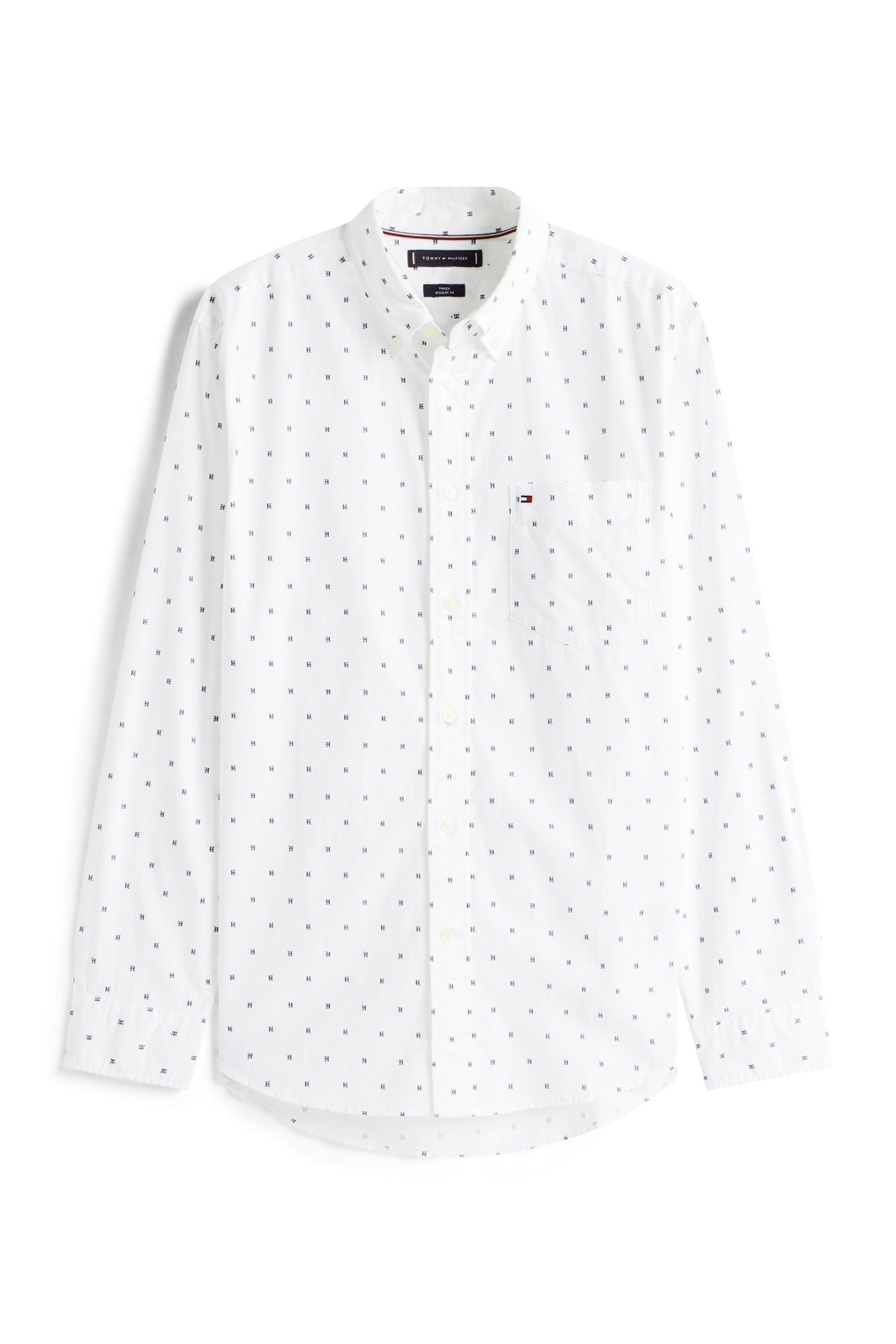 FLEX POPLIN SMALL PR SHIRT WHITE/ALLOVER 4