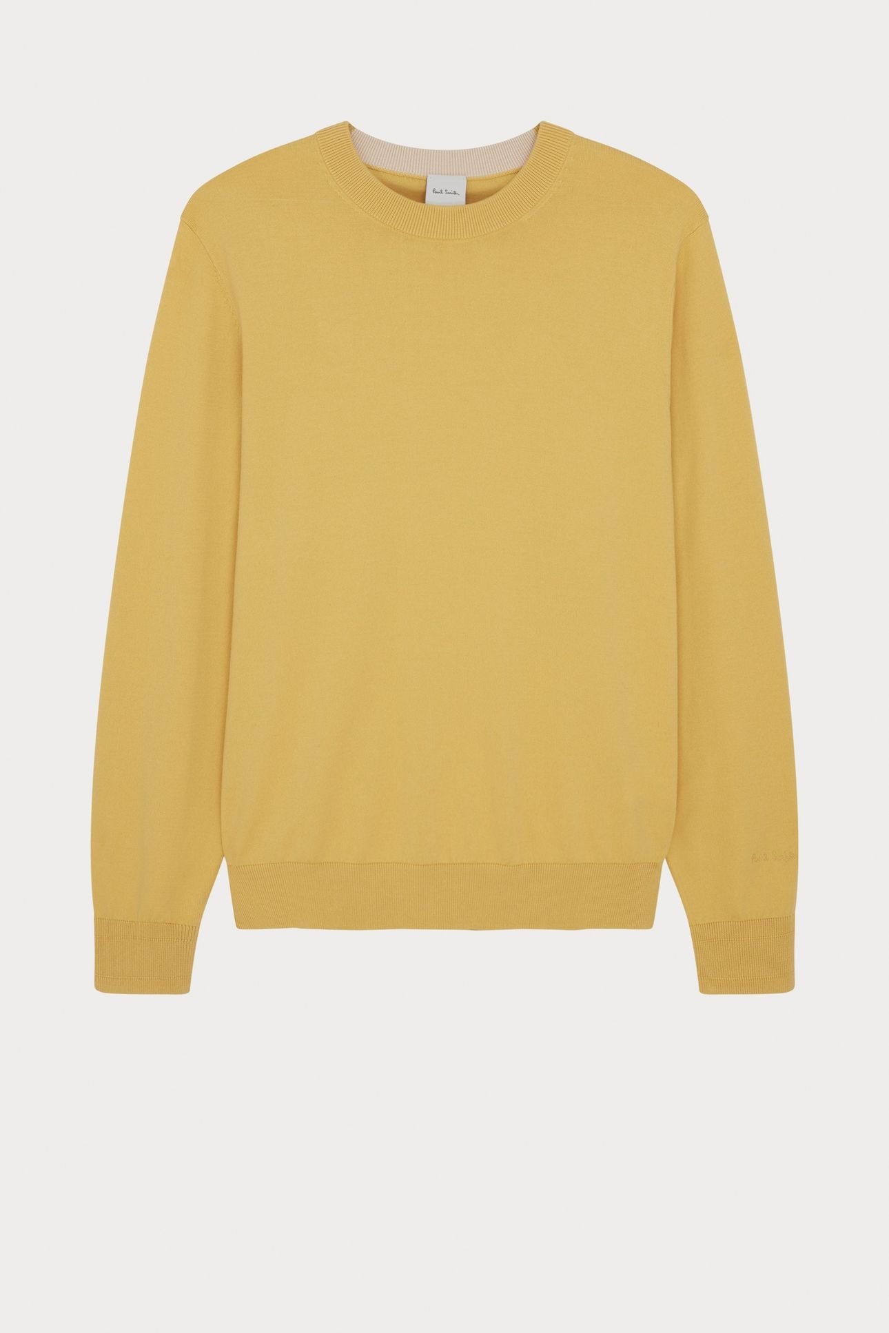 MENS SWEATER CREW NECK YELLOW 5