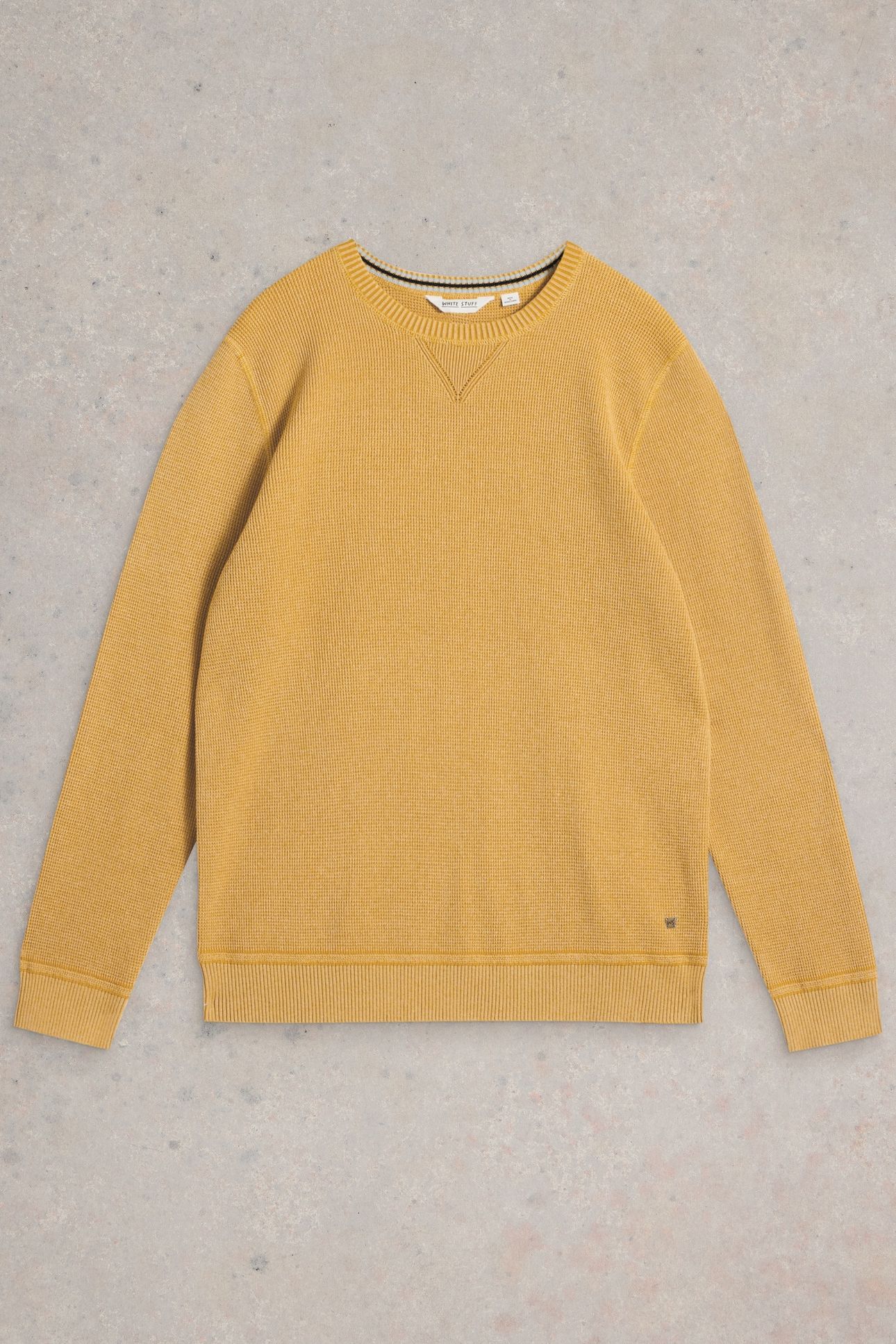 ATTADALE CREW NECK JUMPER MID YELLOW 4