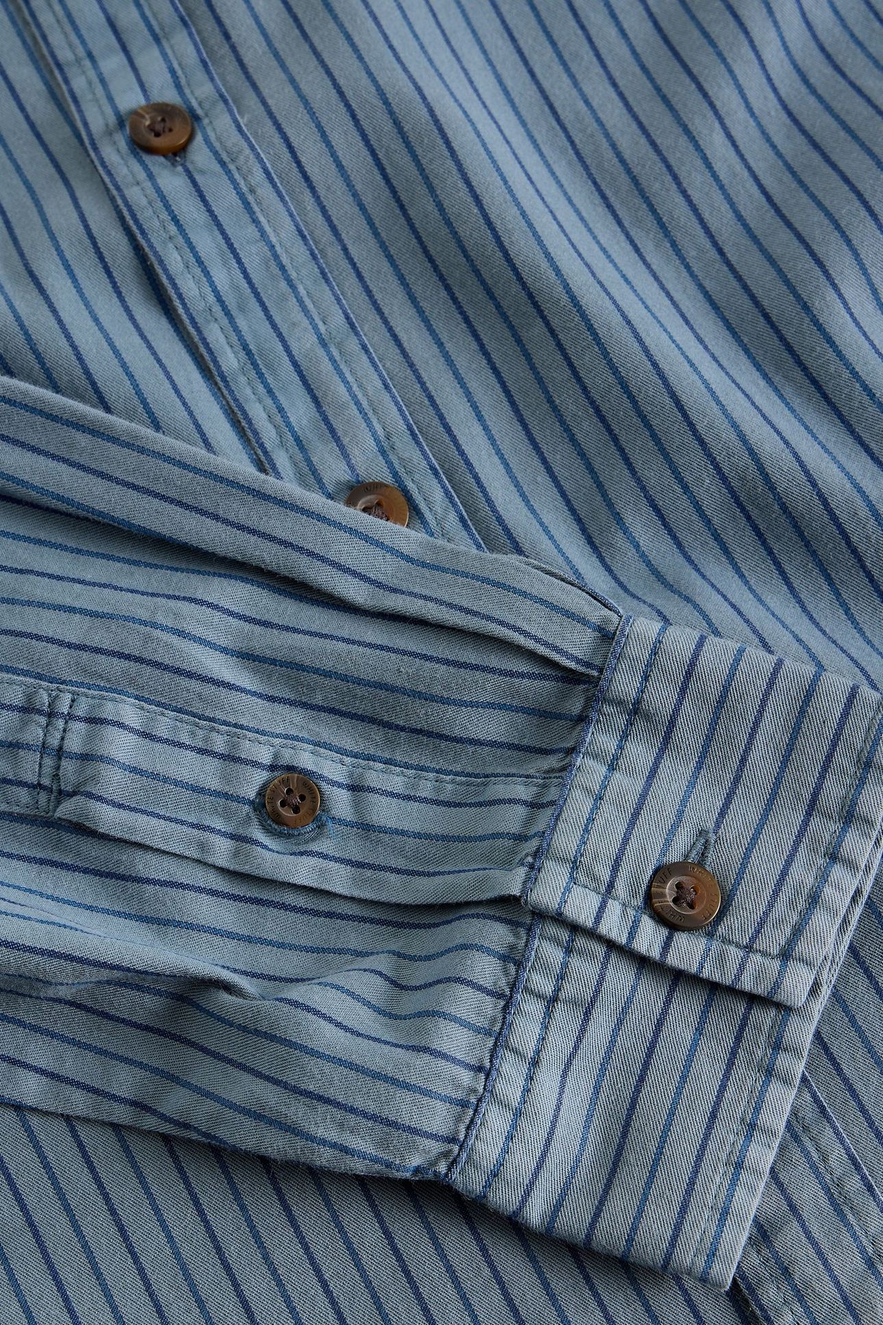 STRIPE TWILL SHIRT LIGHT BLUE 3
