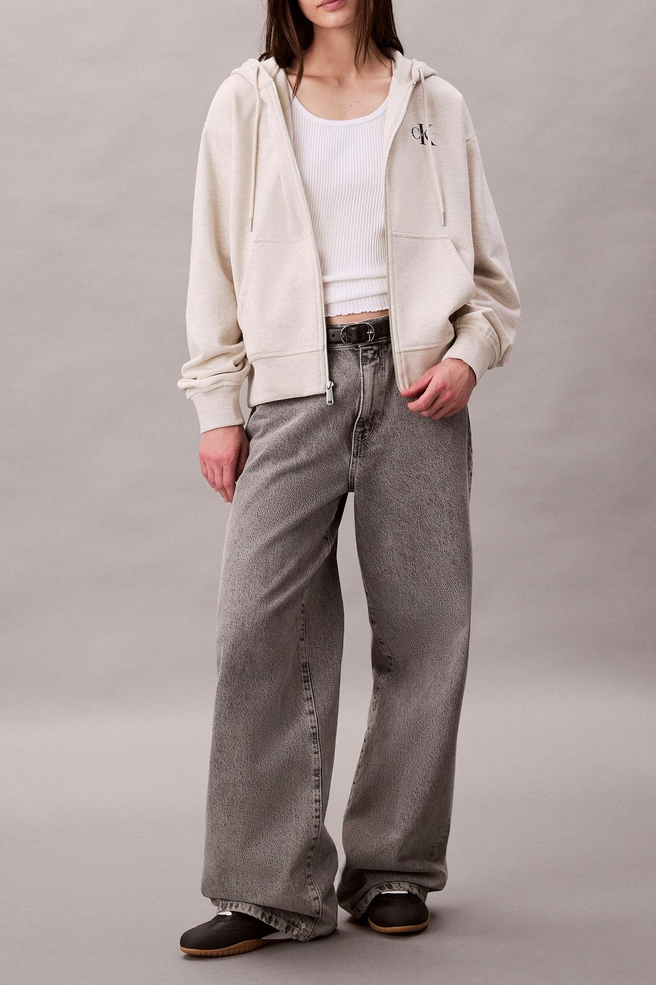 MONOLOGO FRENCH TERRY BA01 GREY HEATHER 3