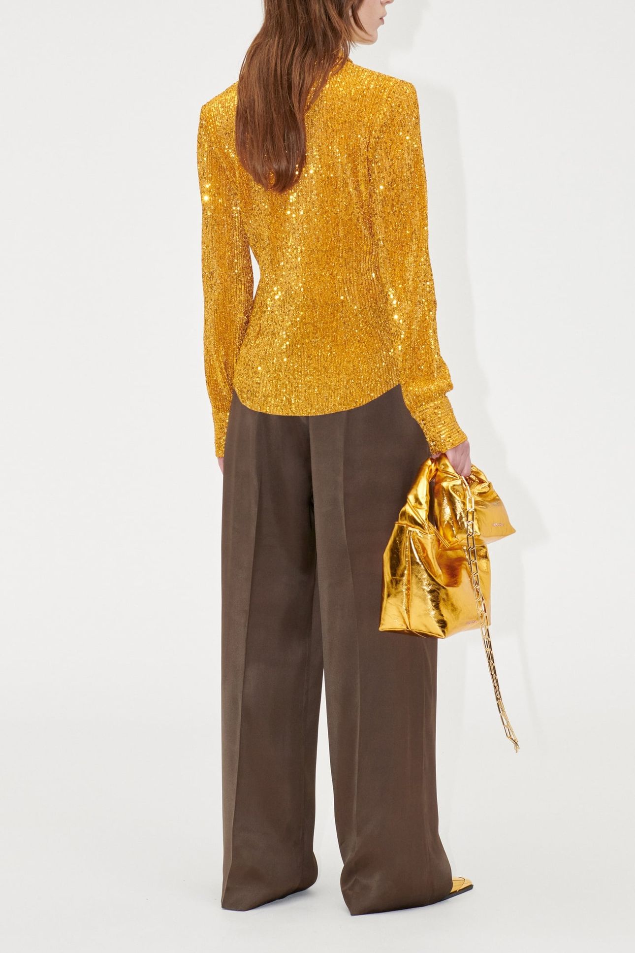 DAYA SHIRT LONG SLEEVE GOLD 2