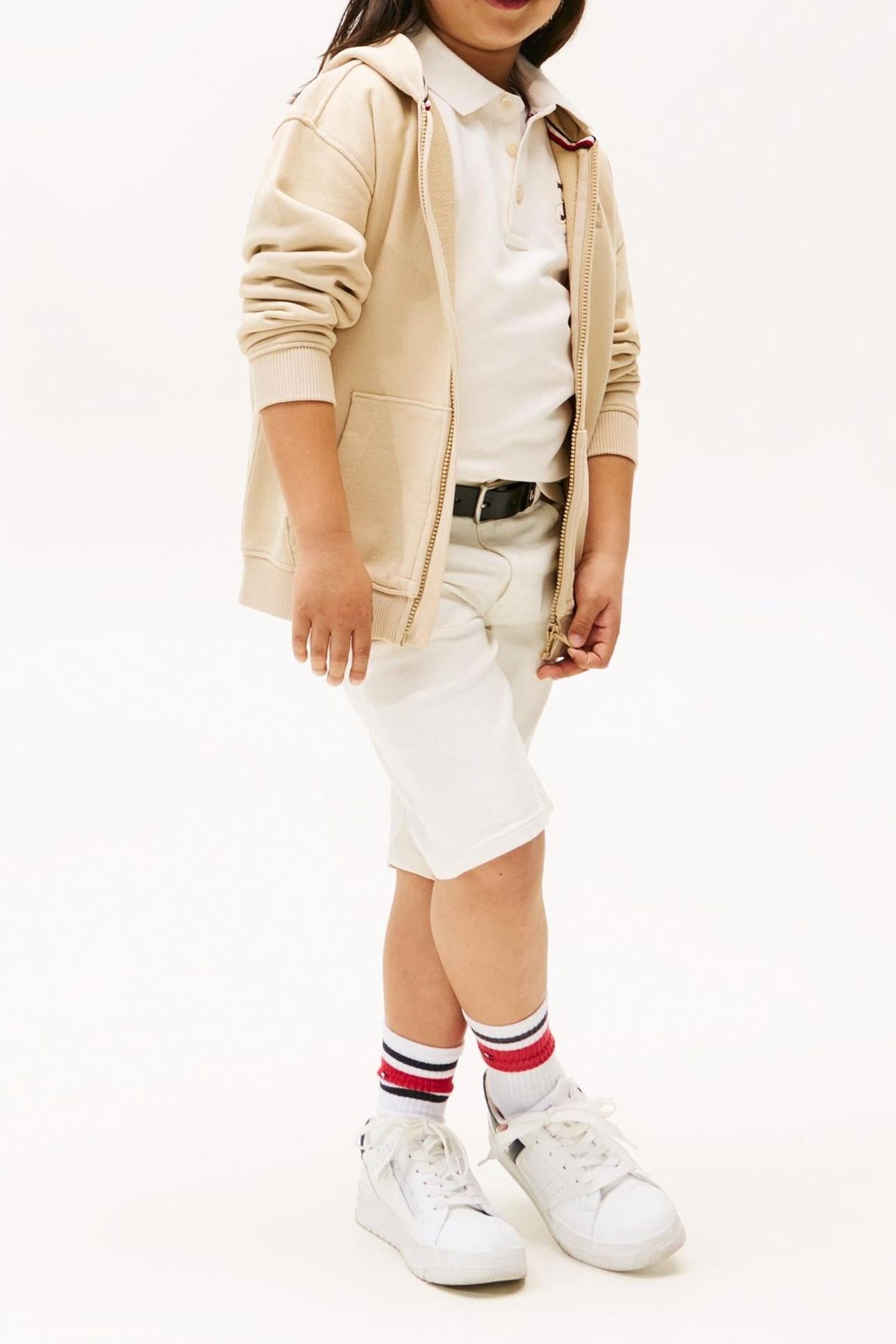 BOYS TONAL FLAG EMB ZIP GENTLE GOLD 3
