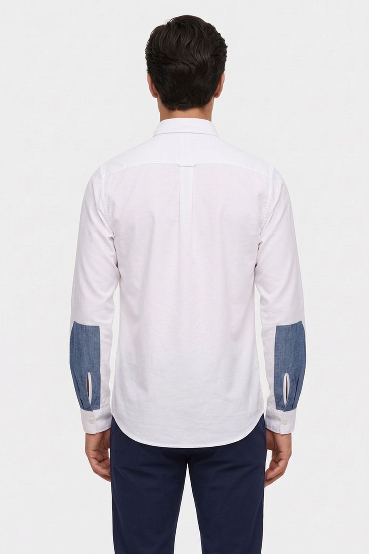 OXFORD REGULAR-FIT CONTRAST SHIRT BRIGHT WHITE 2