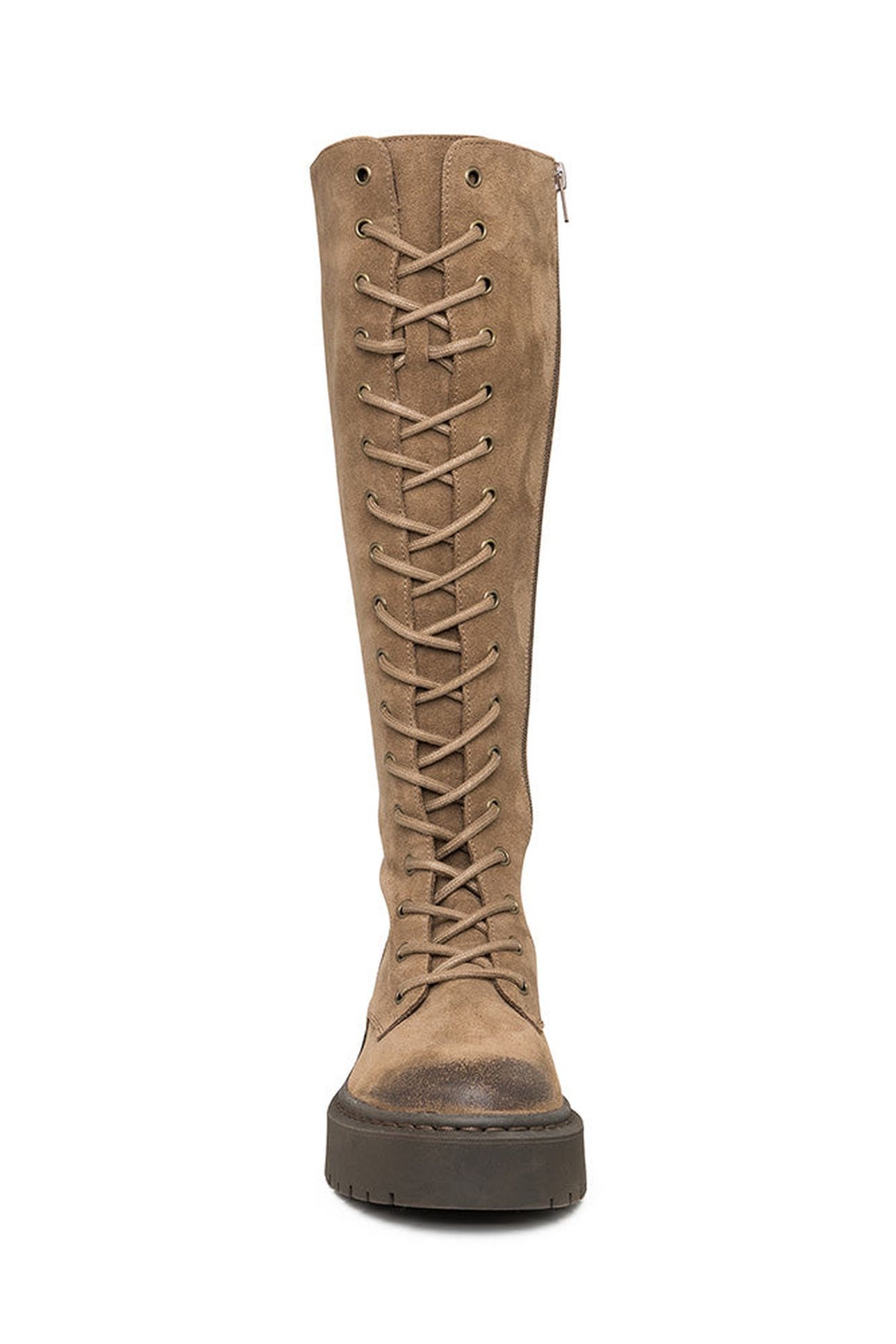 GERMAINE BOOTS TAUPE SUEDE 3