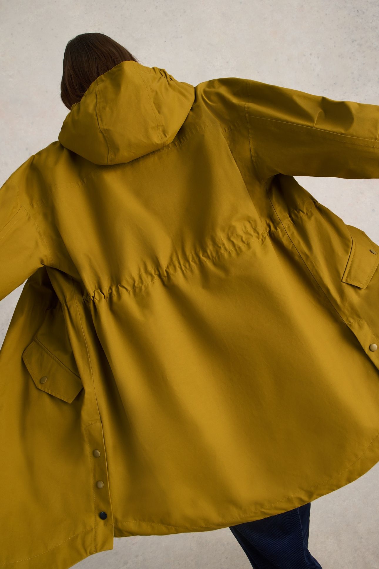WINNIE WATERPROOF COAT DARK CHARTREUSE 2