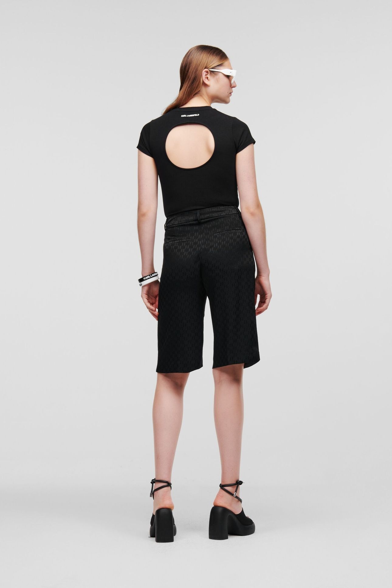 HUN'S PICK MONOGRAM SHORTS BLACK 3