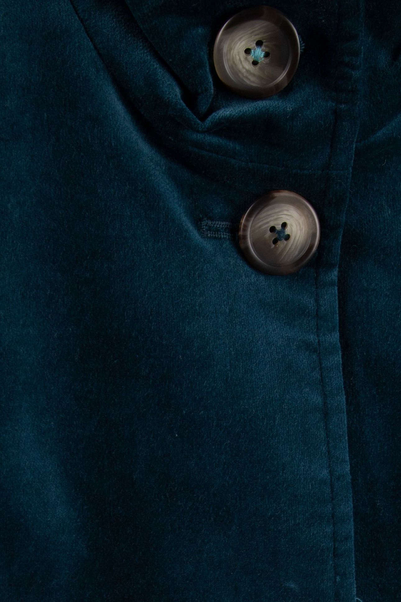 KARLA VELVET COAT DARK TEAL 4