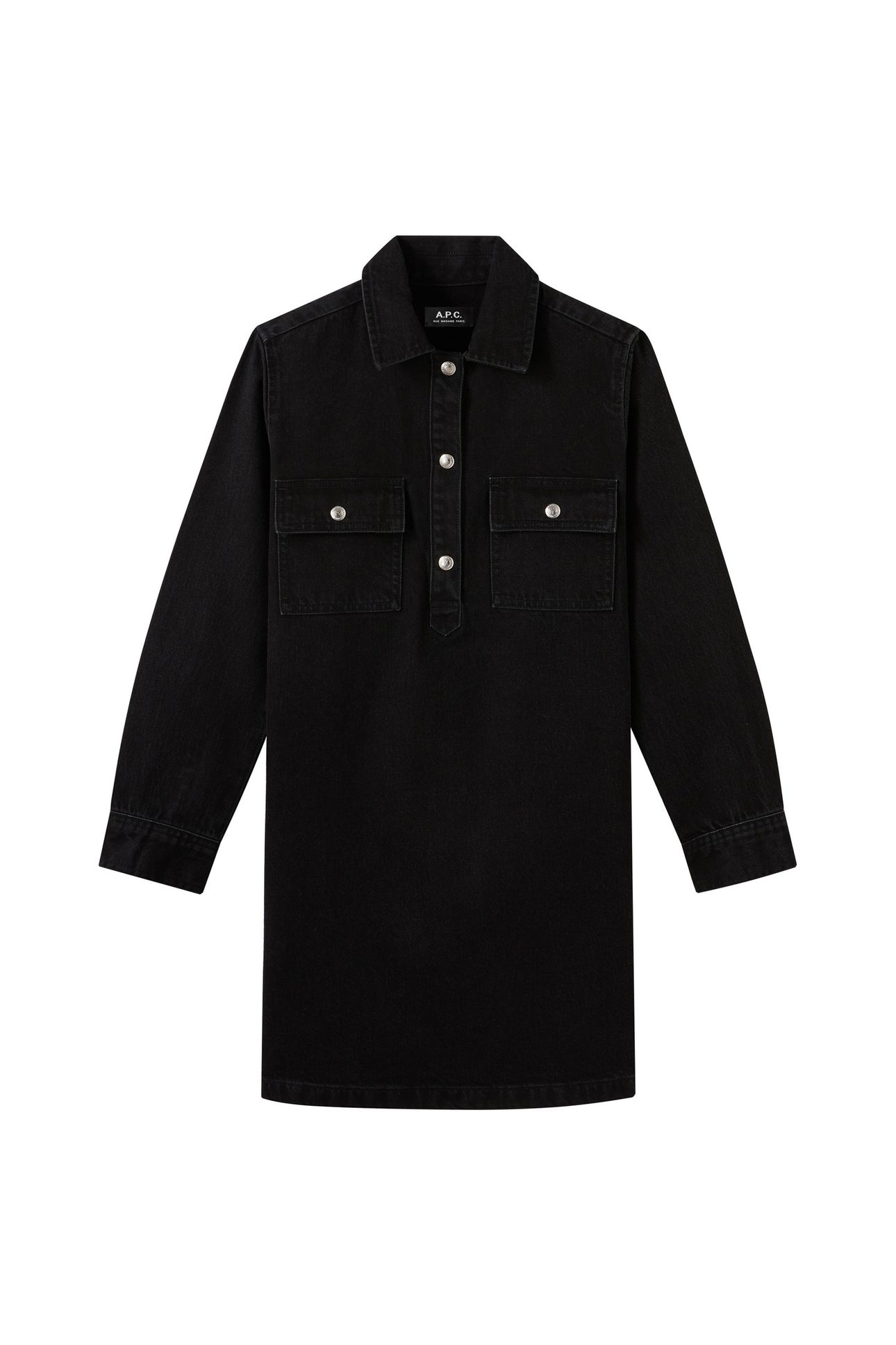 DRESS MIA WASHED BLACK 1