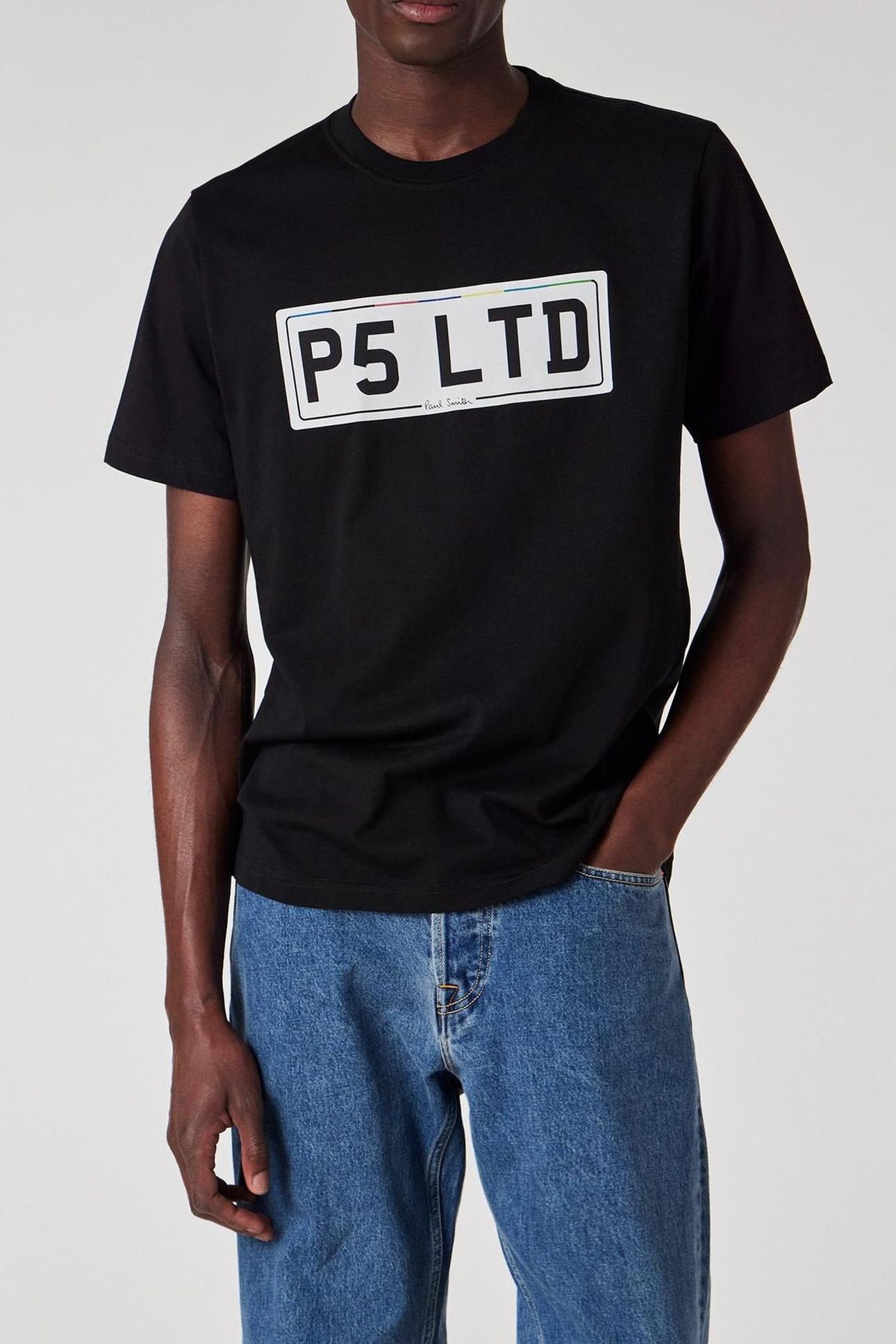MENS REG FIT SS T SHIRT P5 LTD BLACK 2