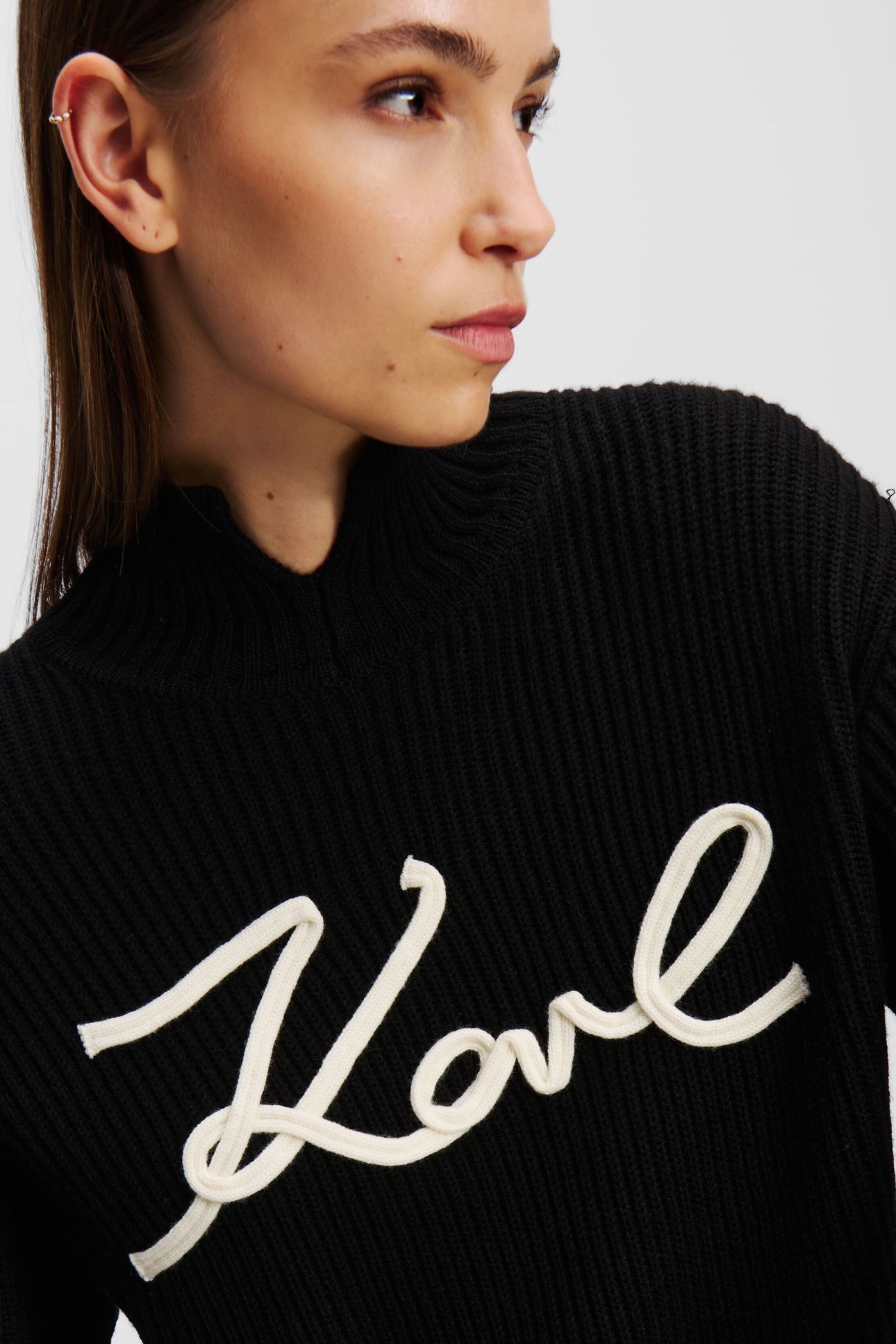 SOUTACHE SIGNATURE CHUNKY KNIT BLACK/WHITE 9