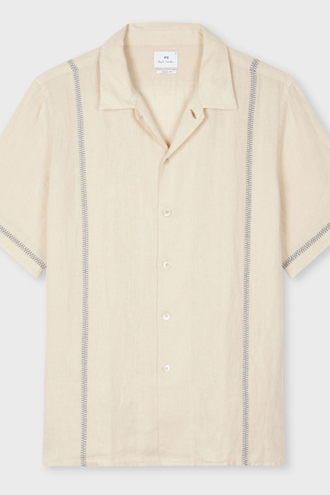 MENS SS CASUAL FIT SHIRT LIGHT BEIGE 2