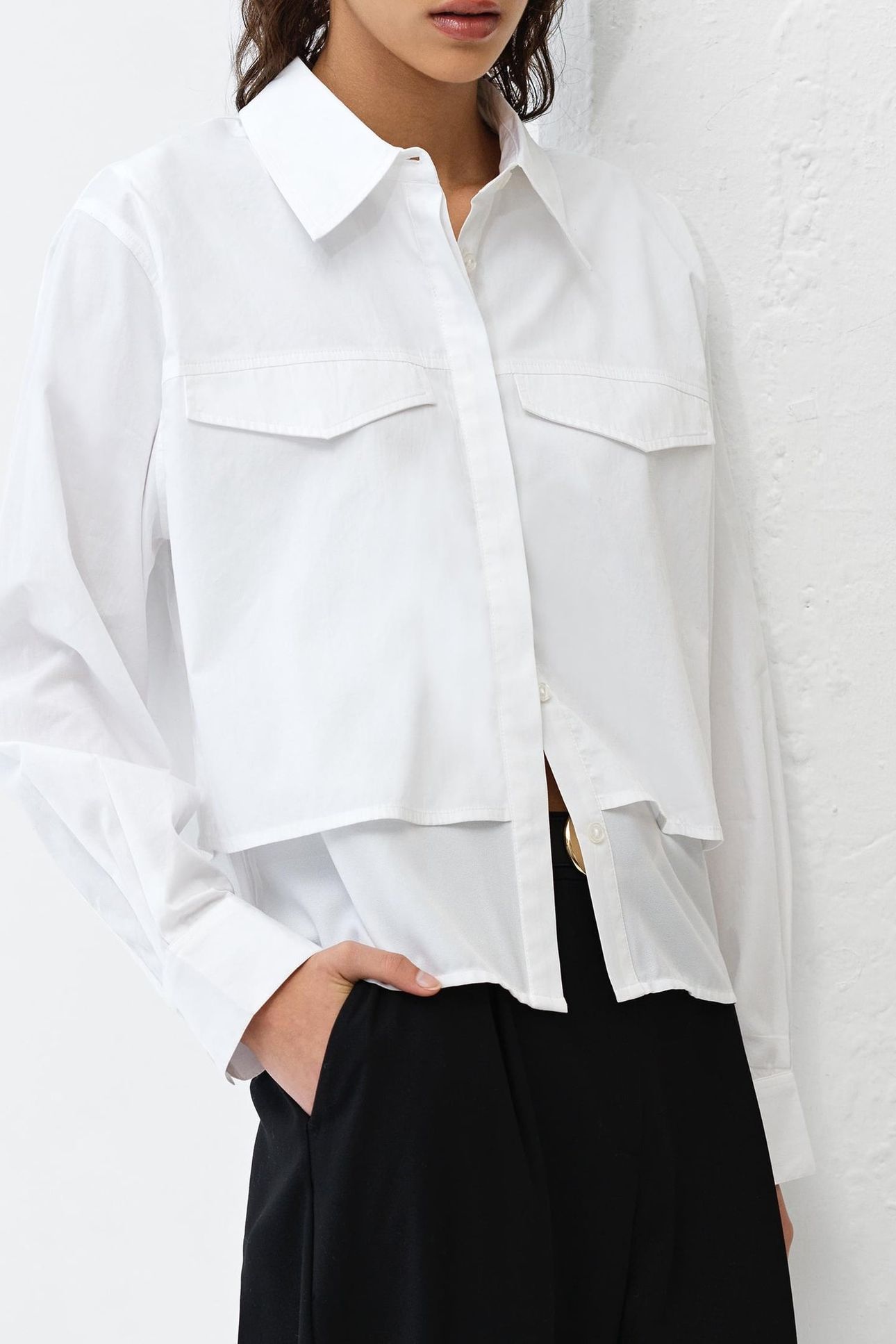 CAMBRIA MILLA MIX SHIRT LINEN WHITE 1