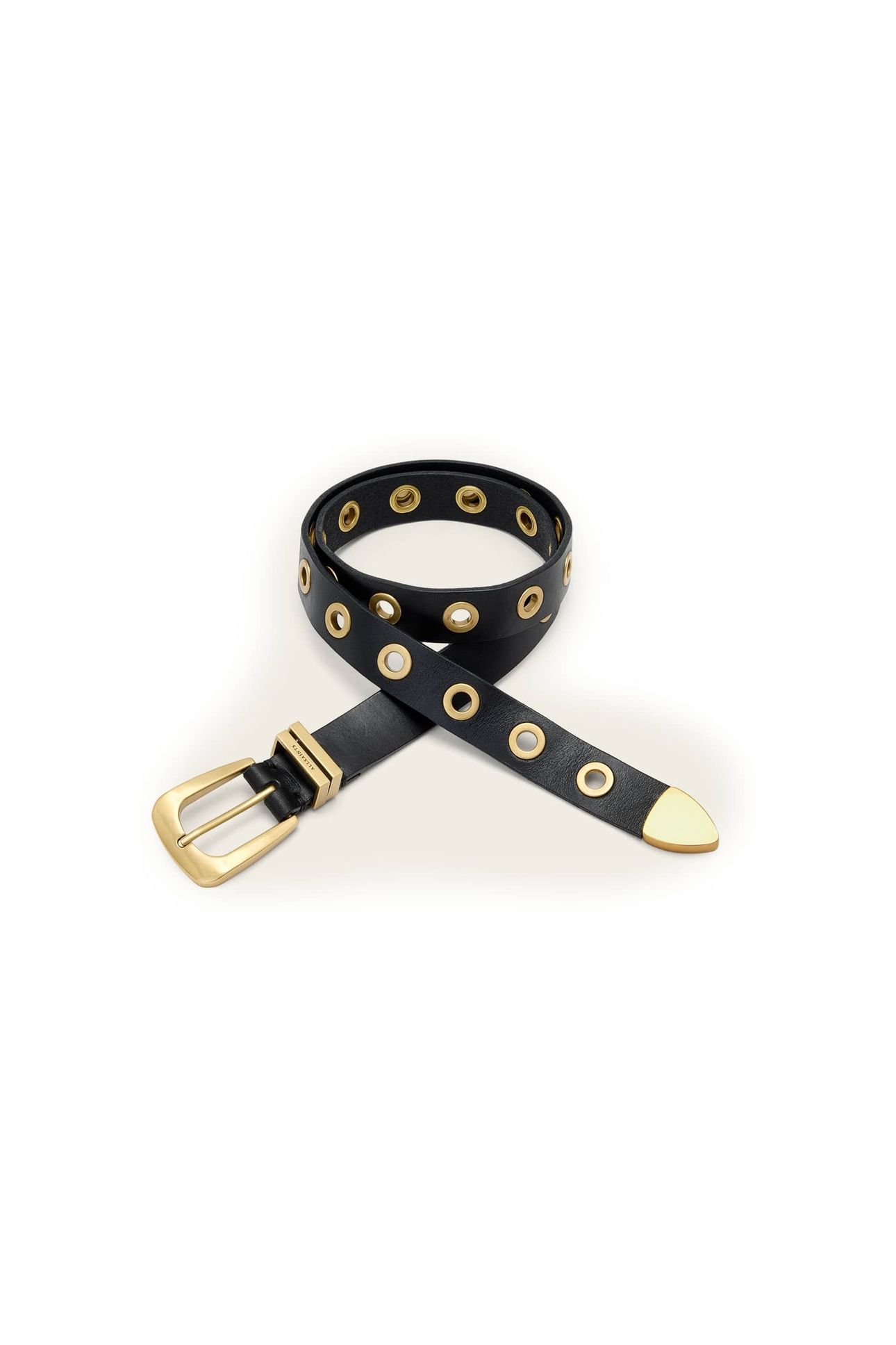 JULIA EYELET BELT BLACK/GOLD 1