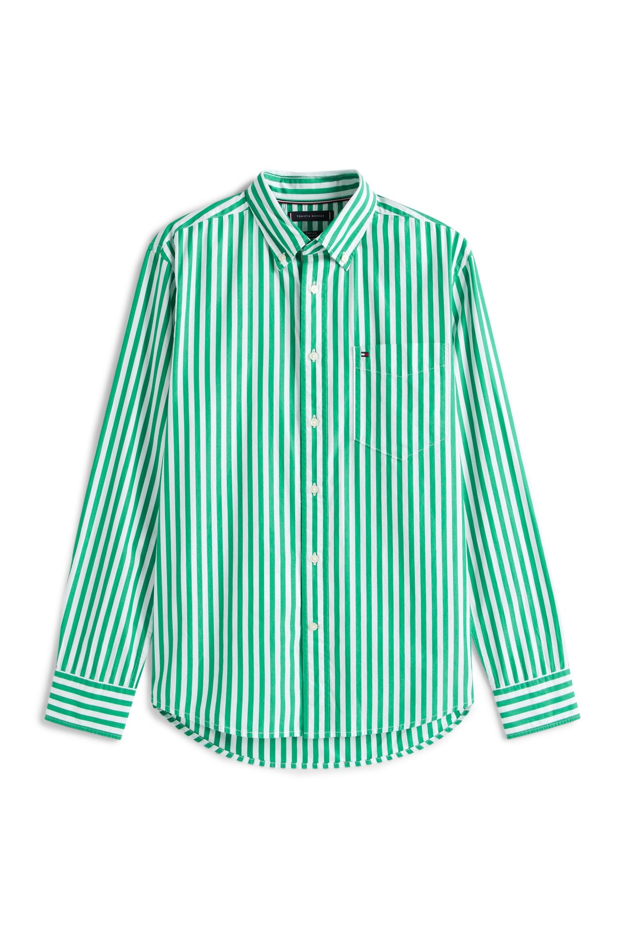 FLEX POPLIN BOLD SHIRT OLYMPIC GREEN/STRIPE 3