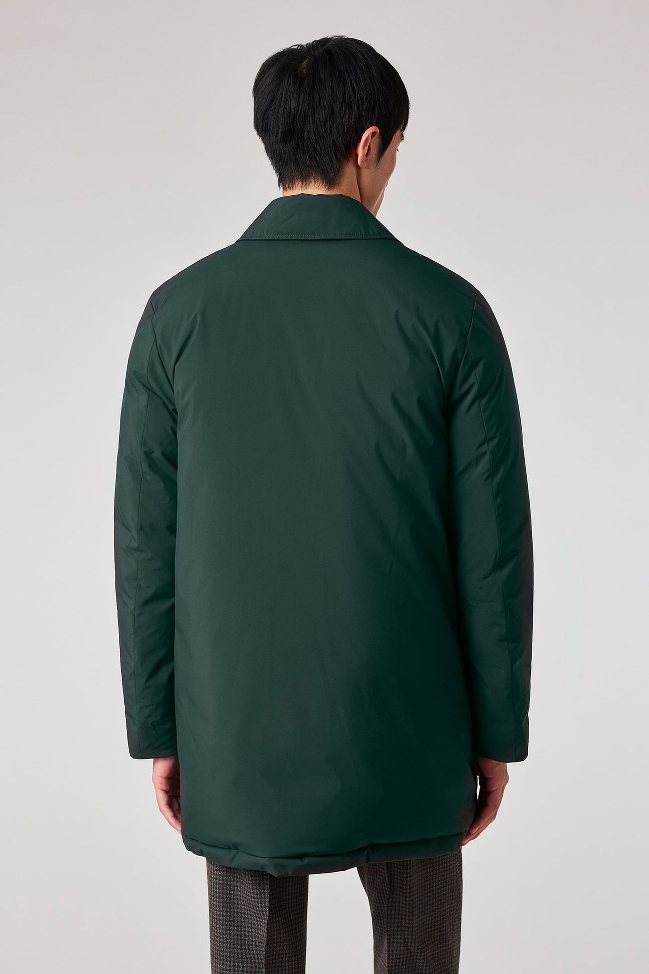MENS DOWN COAT VERY DARK GREEN 3
