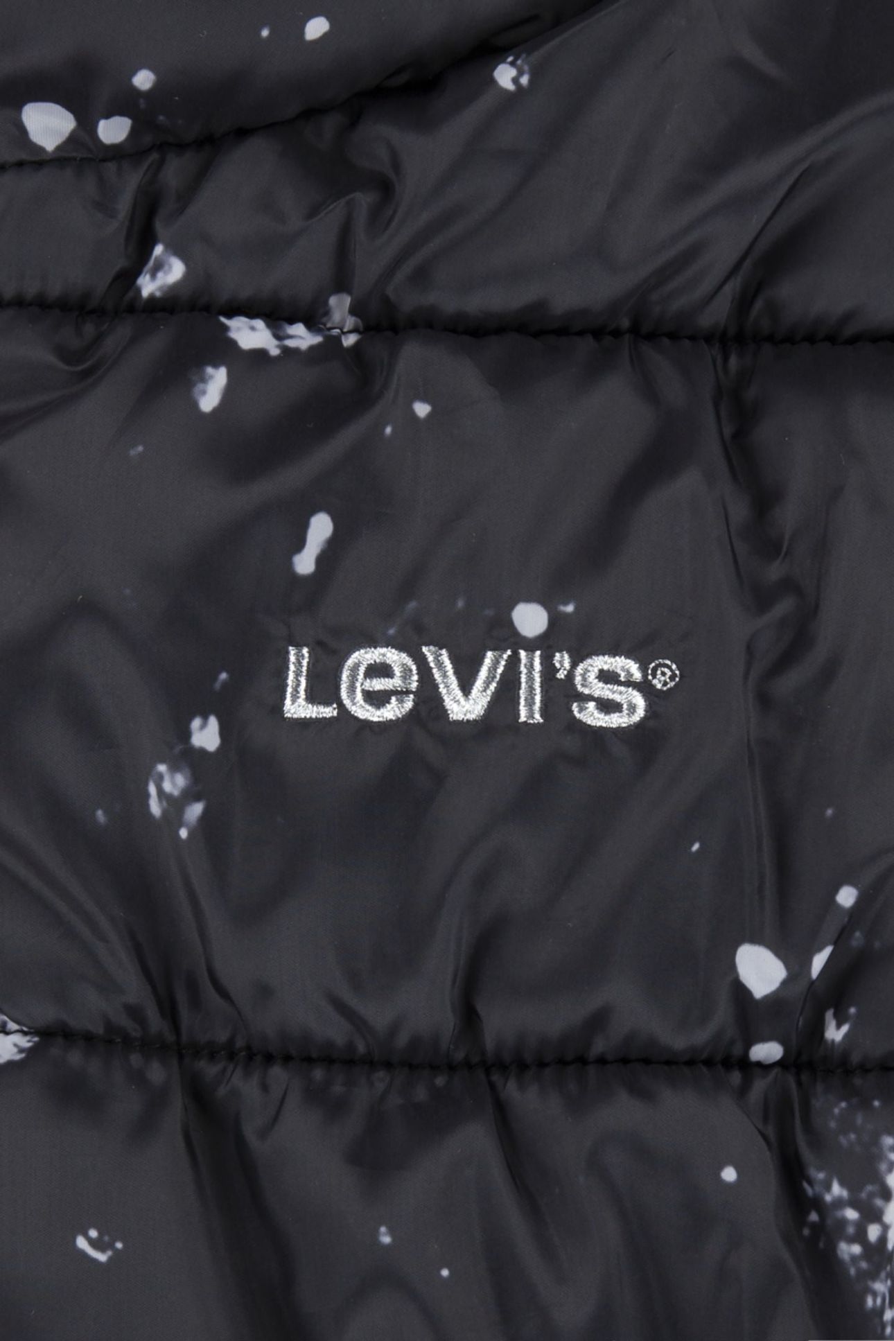 GIRLS BOX FIT AOP PUFFER BLACK 4
