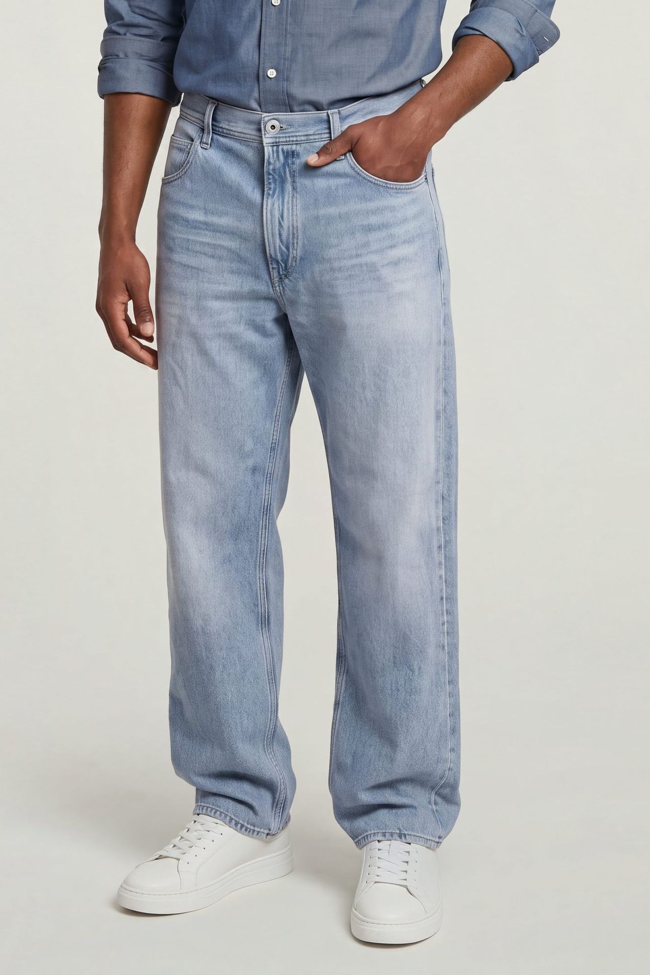 MODSON STRAIGHT CHINO LIGHT/PASTEL BLUE 1
