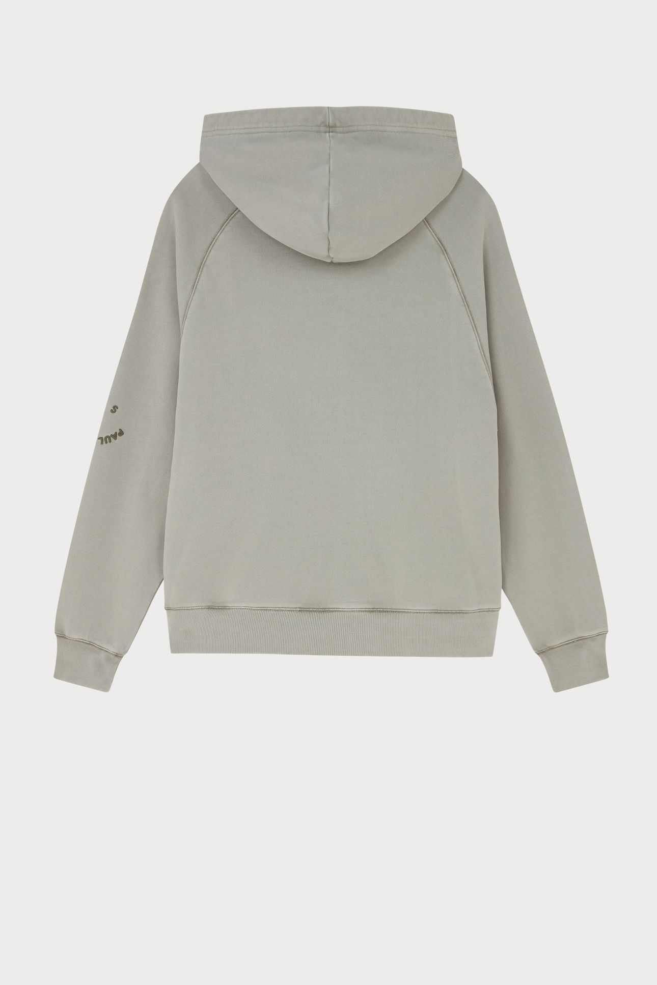 MENS HOODIE PS HAPPY EMB LT GREYISH GREEN 2