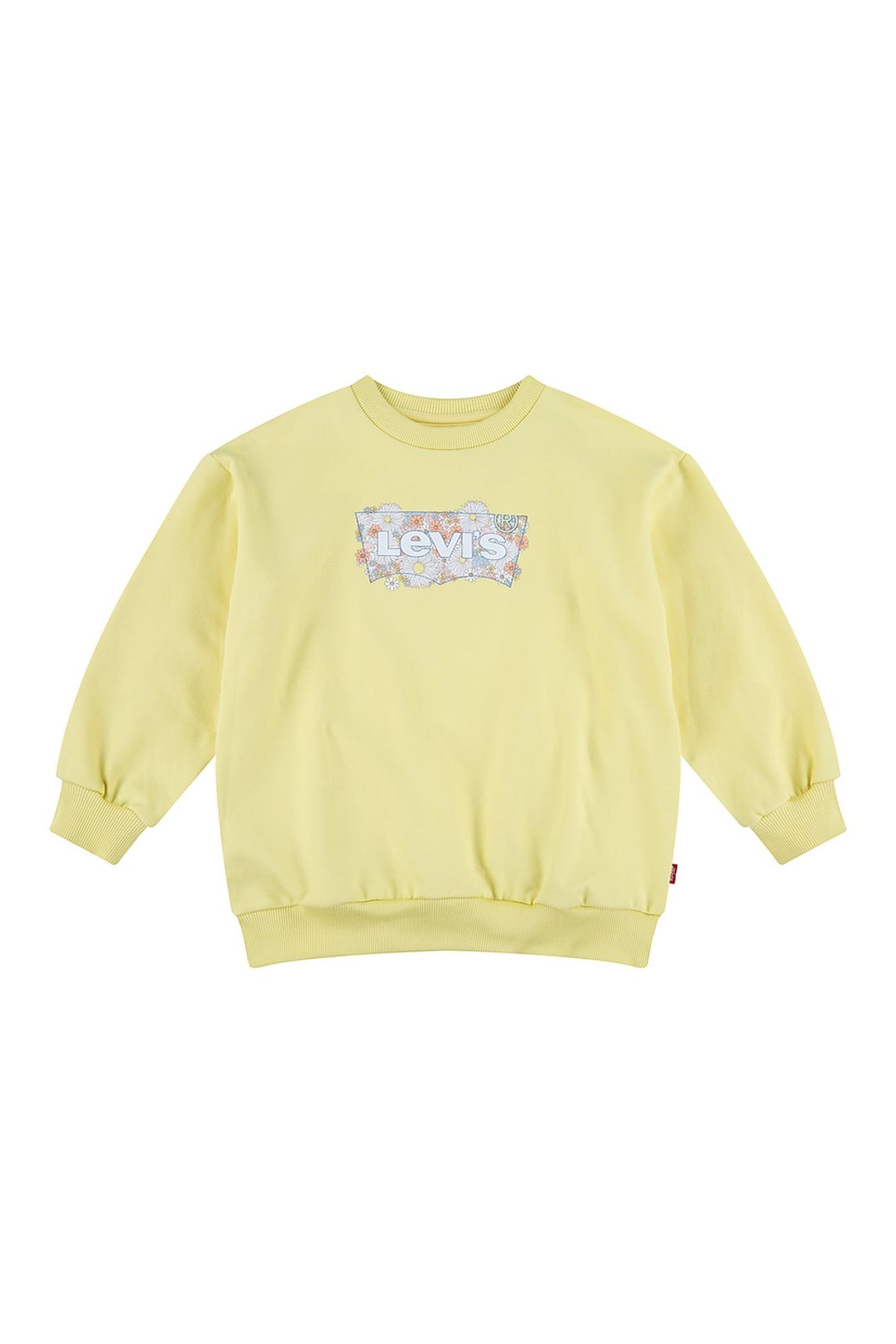 GIRLS OVERSIZED CREW SWEATSHIRT LIMA BEAN 1