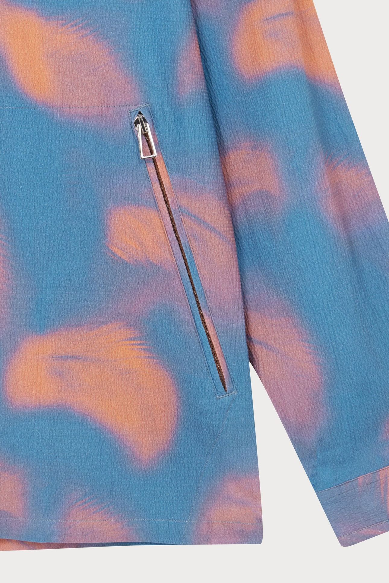 MENS LS CASUAL FIT 1/4 ZIP SHIRT PETROL BLUE 10