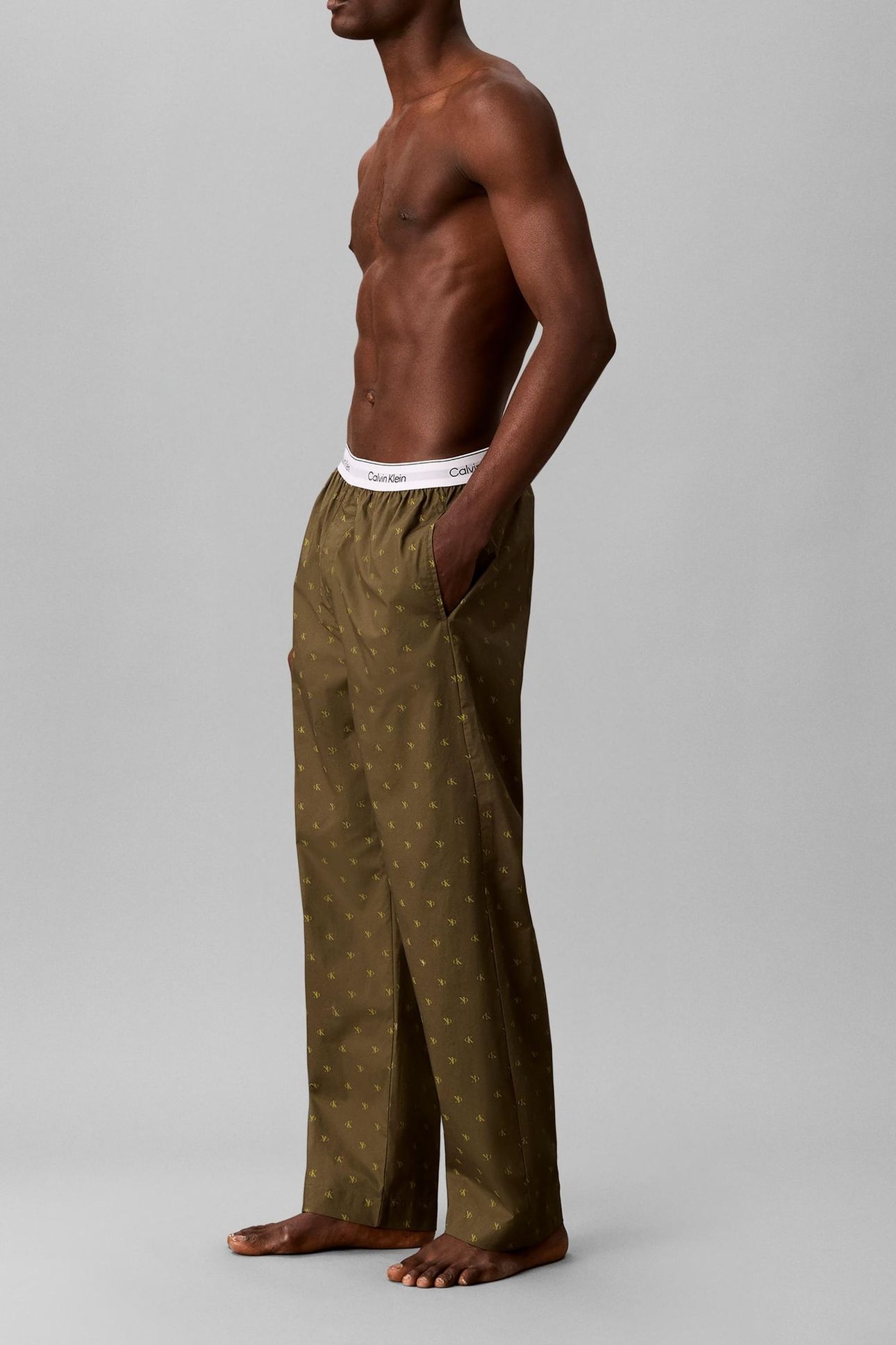 SLEEP PANT 17496 DIAMOND LOGO OLIVE NIGHT 5