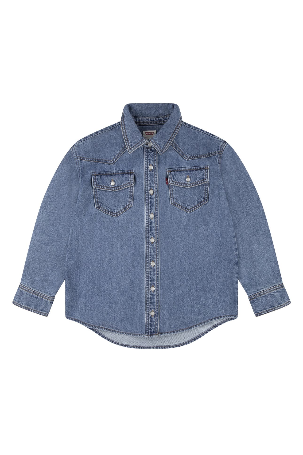 GIRLS DENIM SHACKET GOOD GRADES 1