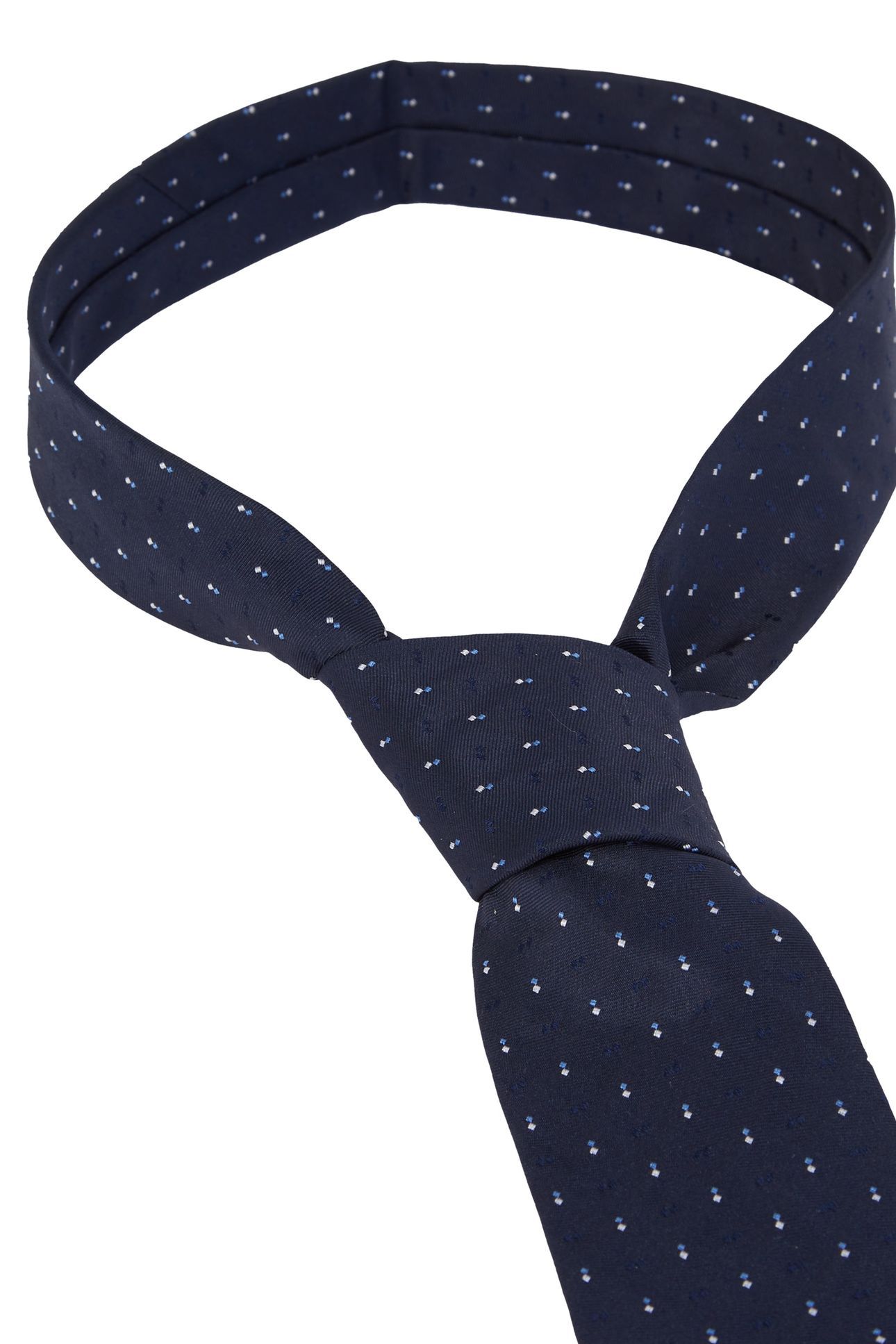 DOUBLE DOTS SILK TIE NIGHT SKY 2