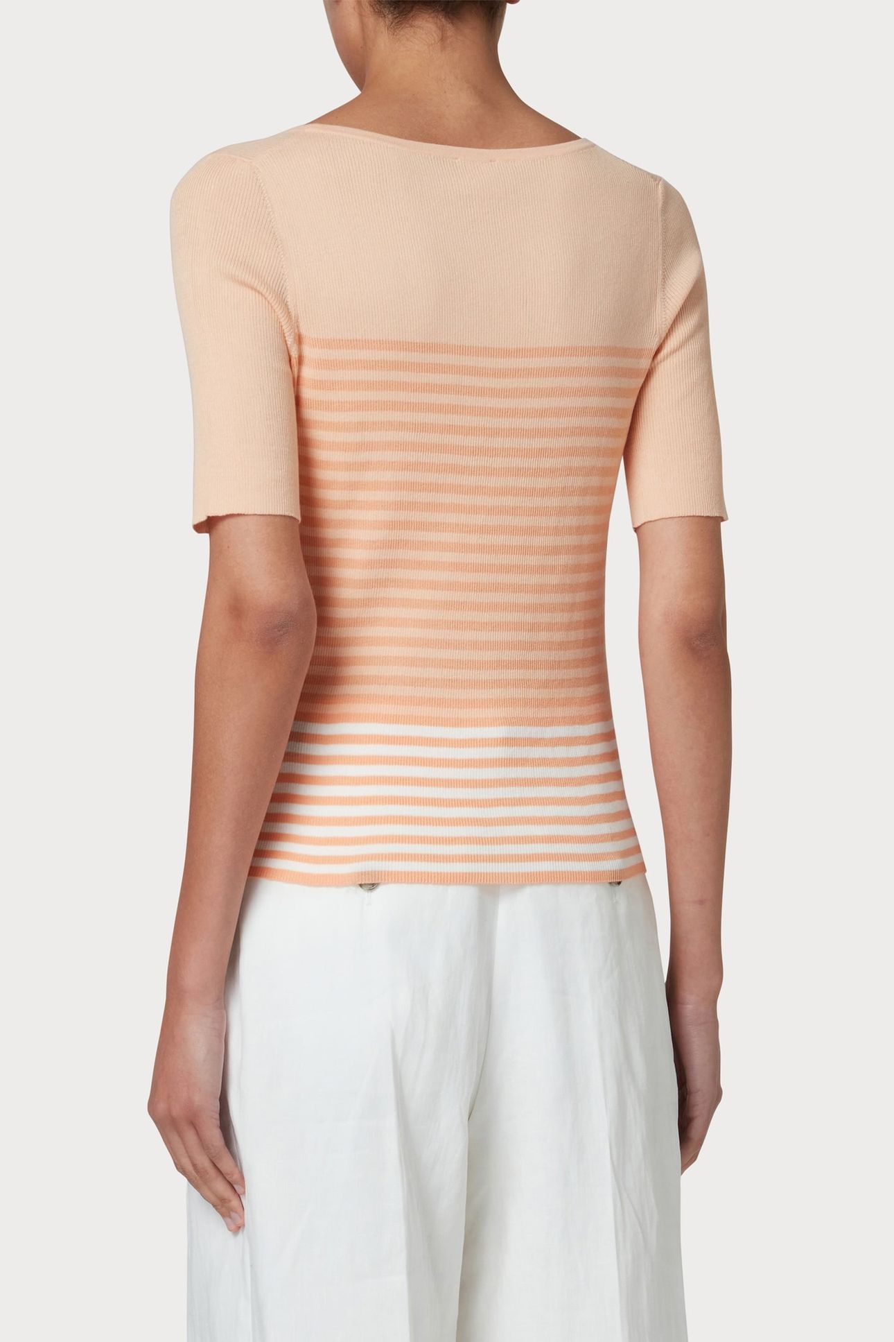 WOMENS KNITTED SS TOP SCOOP NECK GOOSE BEAK 2