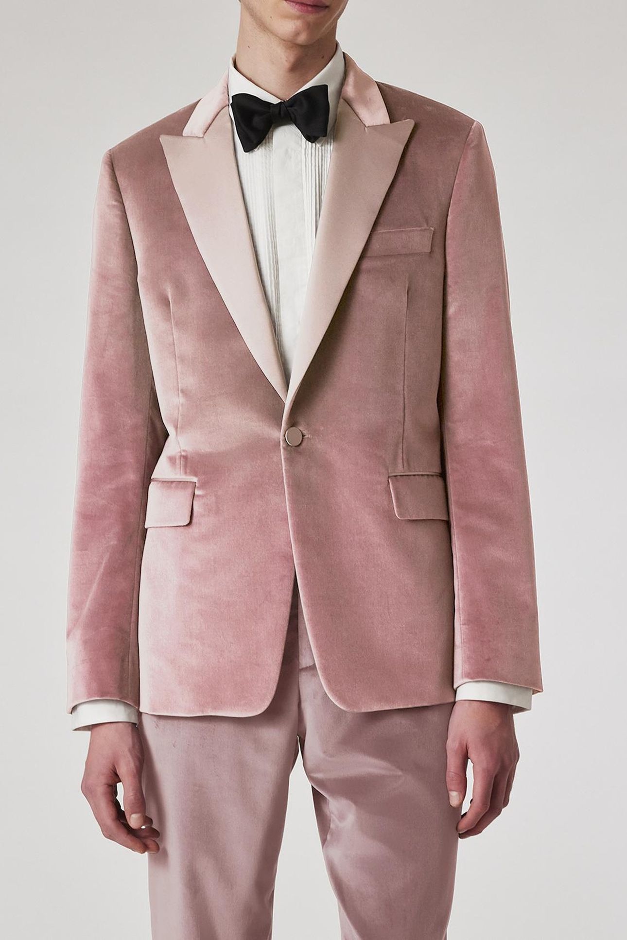 MENS EVENING 1BTN JACKET LILAC 1