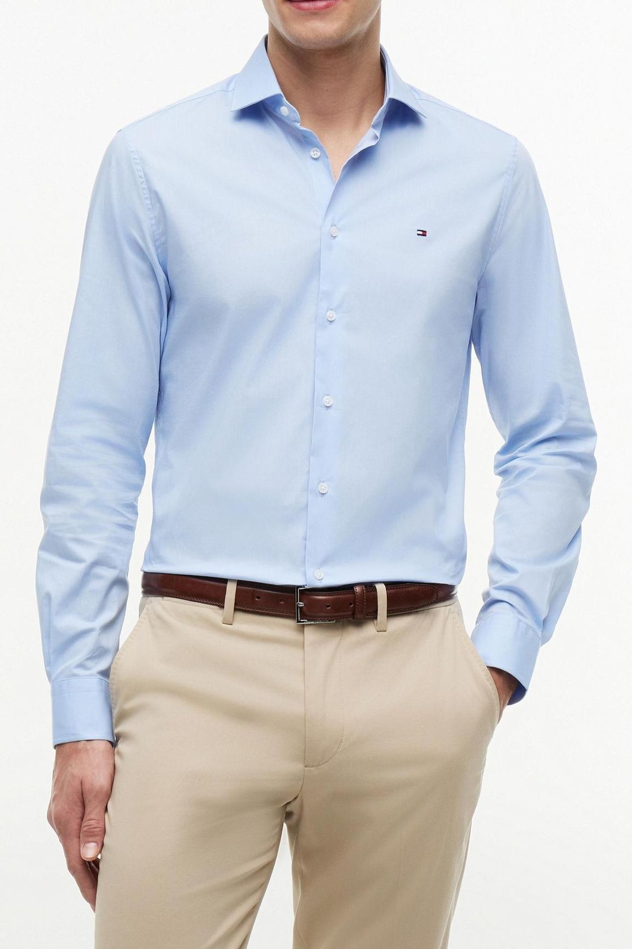 CORE CL FLEX POPLIN CUSTOM COLOR LIGHT BLUE 1