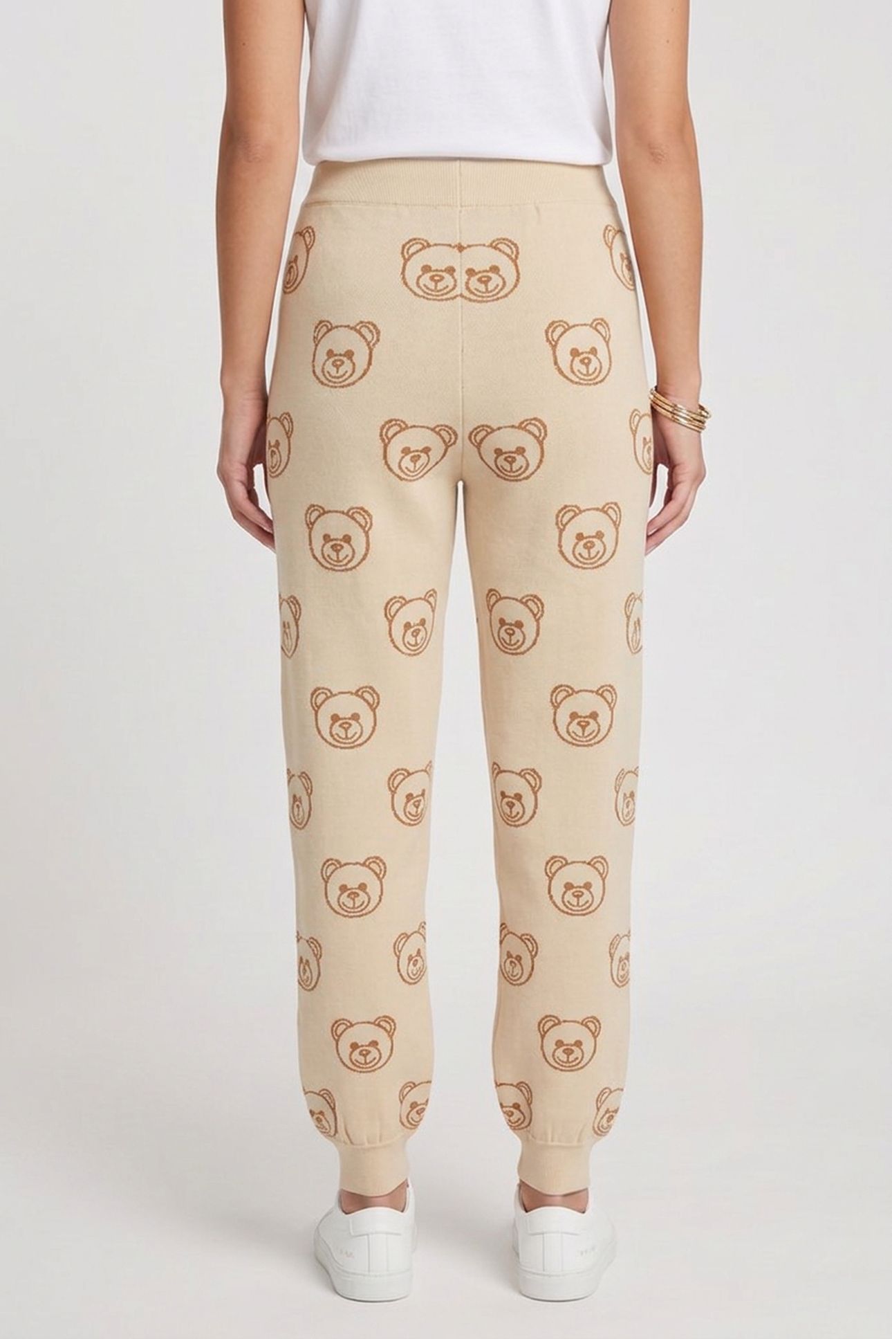 KNITTED TROUSERS WHITE 2