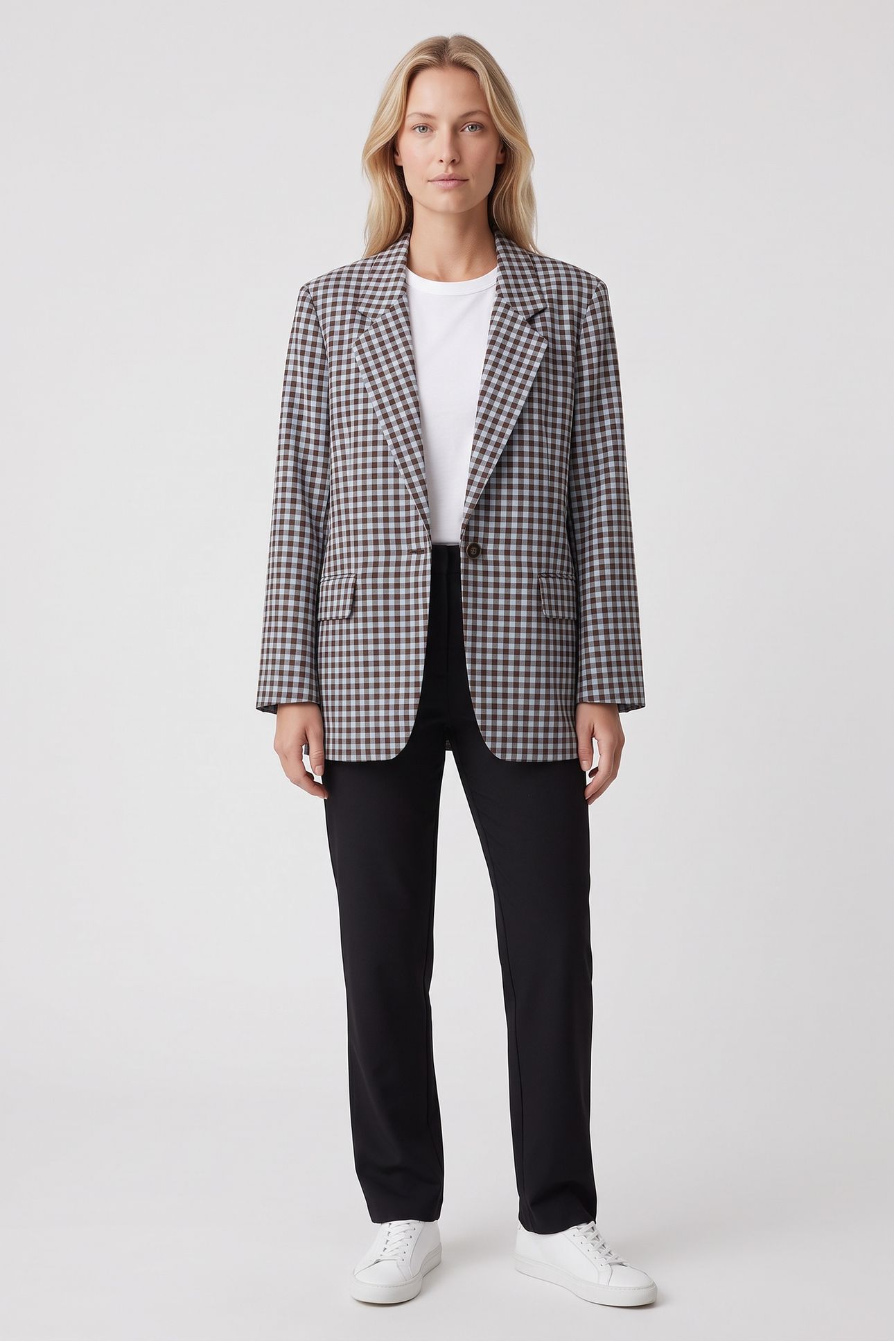 DOPA CHECK BLAZER BROWN 1