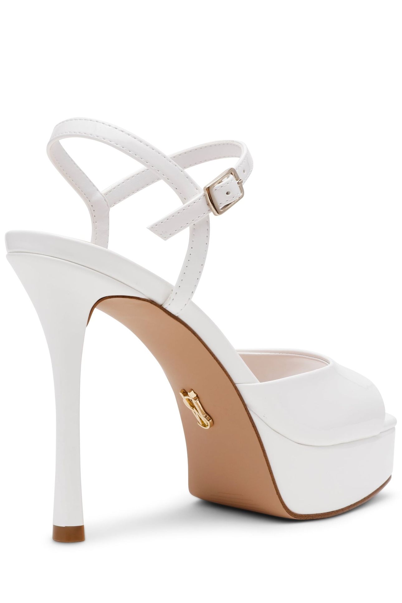 REKINDLE SANDALS WHITE PATENT 3