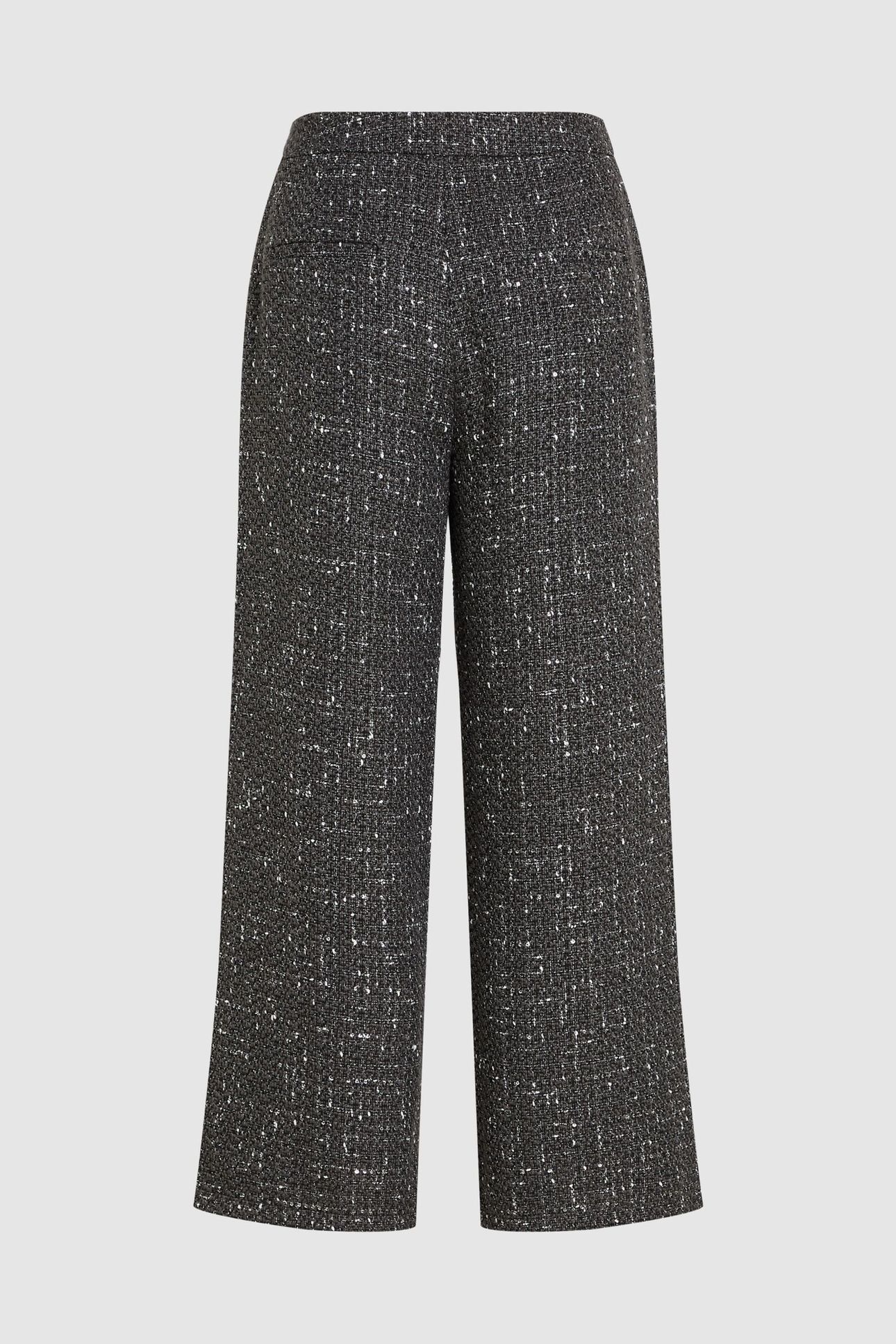 BOUCLE WIDE LEG PANTS GREY BOUCLE 3