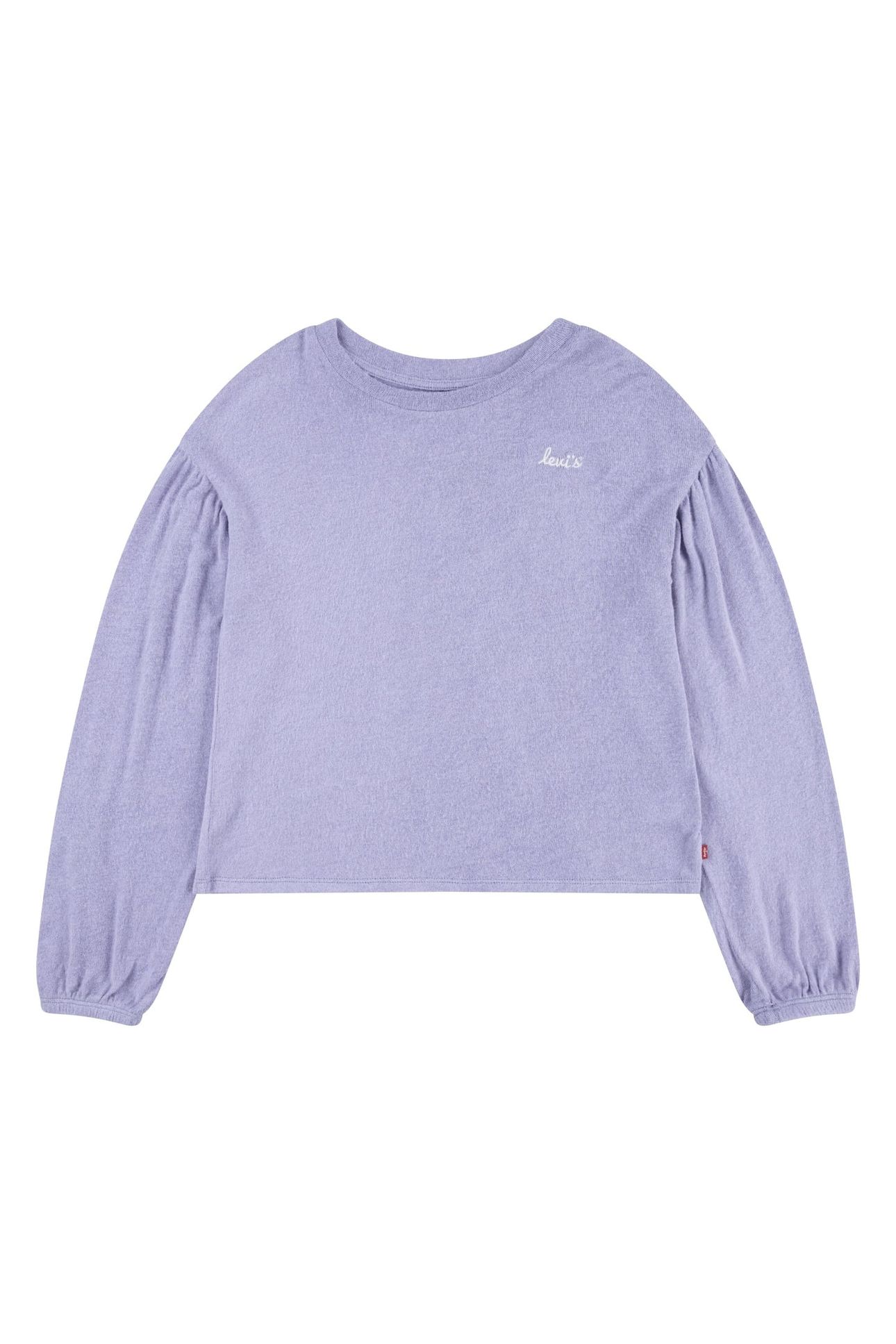 GIRLS HACCI SOLID LS KNIT TOP HEIRLOOM LILAC 1