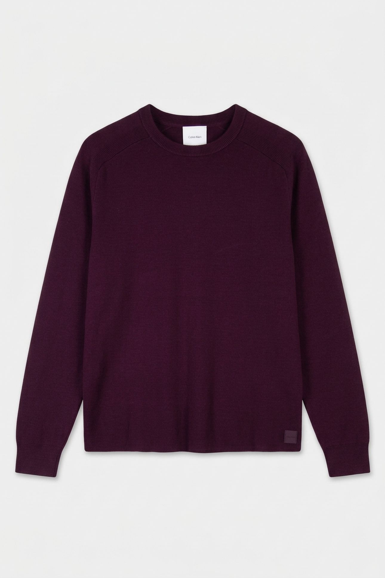 LS SNOWY TECH KNIT CREWNECK PASSION PLUM 3