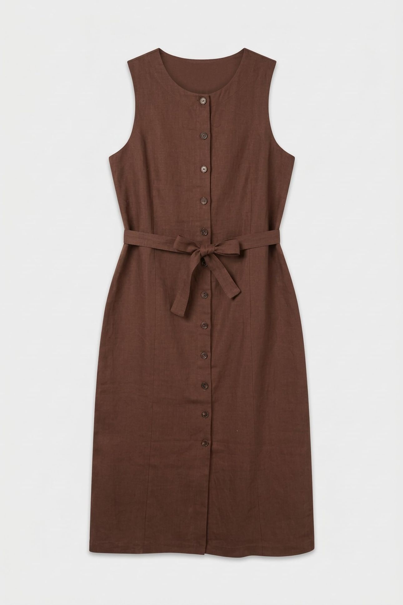 FIRIE VEST DRESS BROWN 4