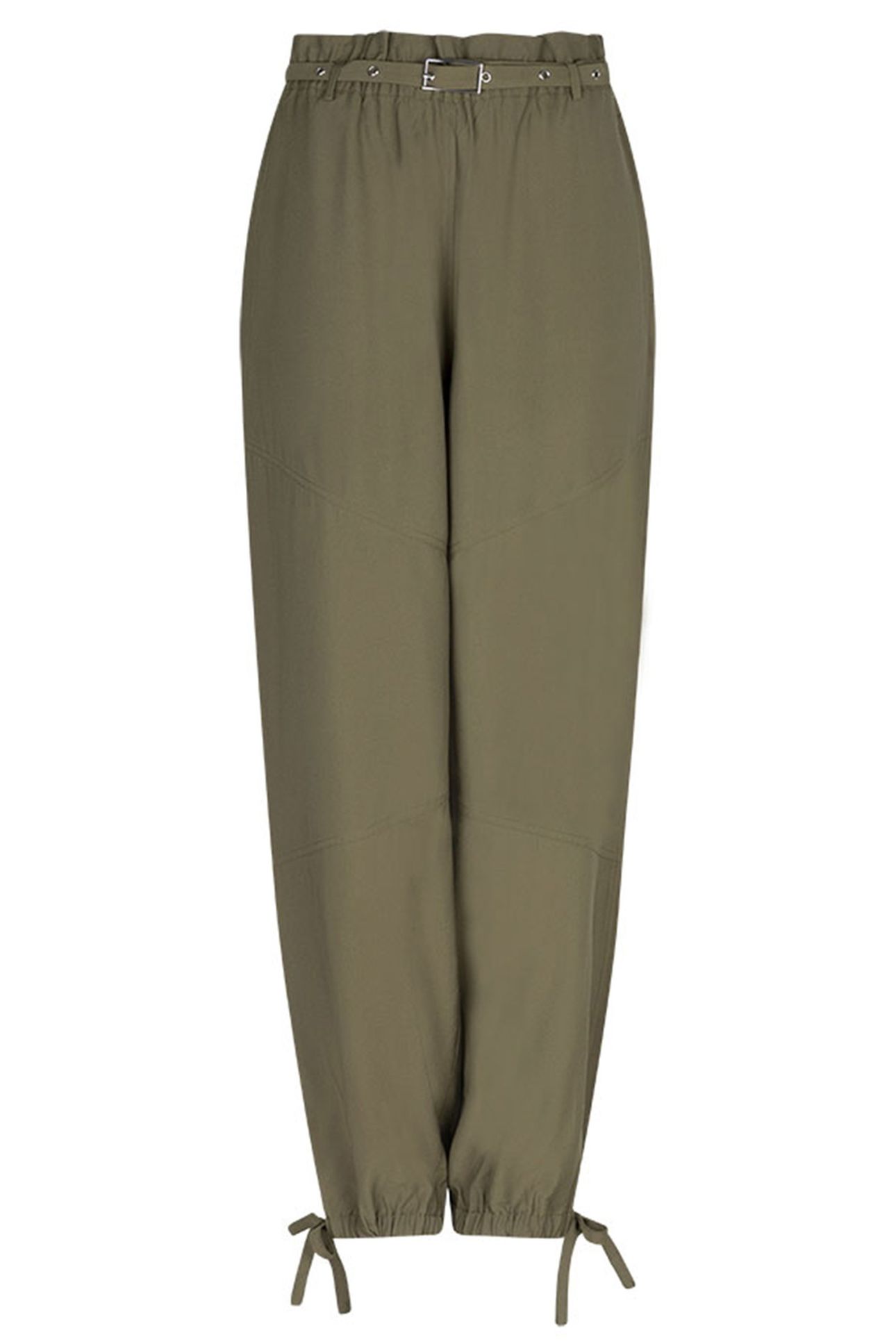 LENNY PAPERBAG PANTS OLIVE GLOW 5