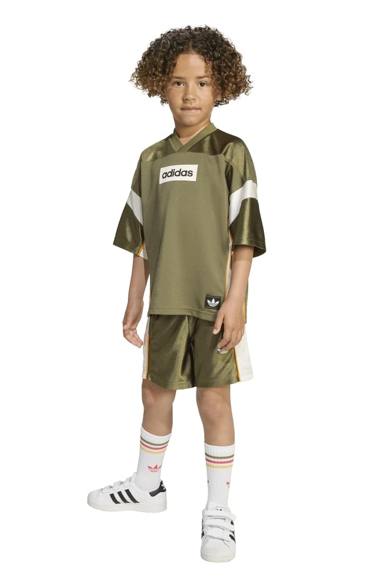 KIDS SHORT TEE SET FOCUS OLIVE 1