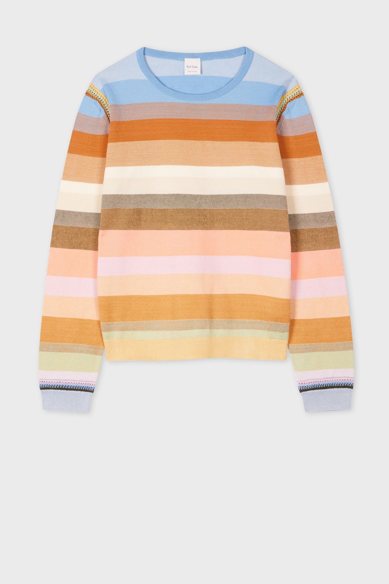 WOMENS KNITTED SWEATER CREW NECK MULTI COLOURED 6