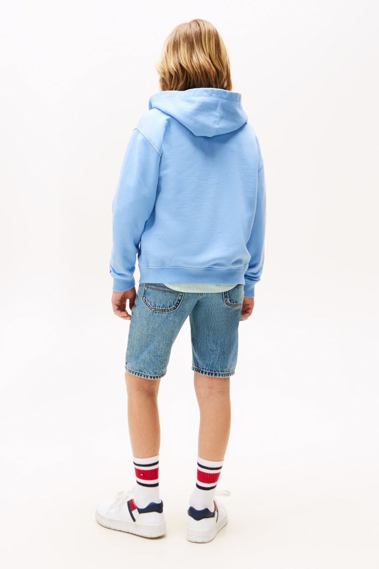 BOYS TONAL FLAG EMB ZIP CLOUDY BLUE 2