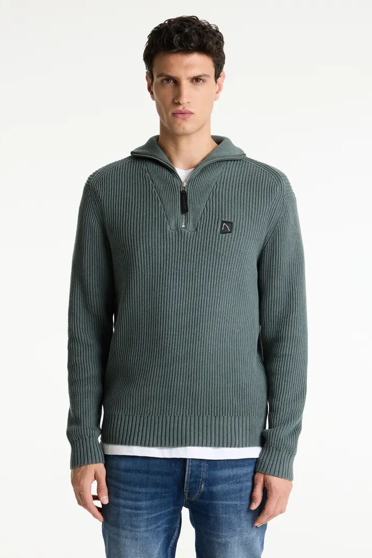 PULLOVER OLIVER HALF ZIP BALSAM GREEN 2
