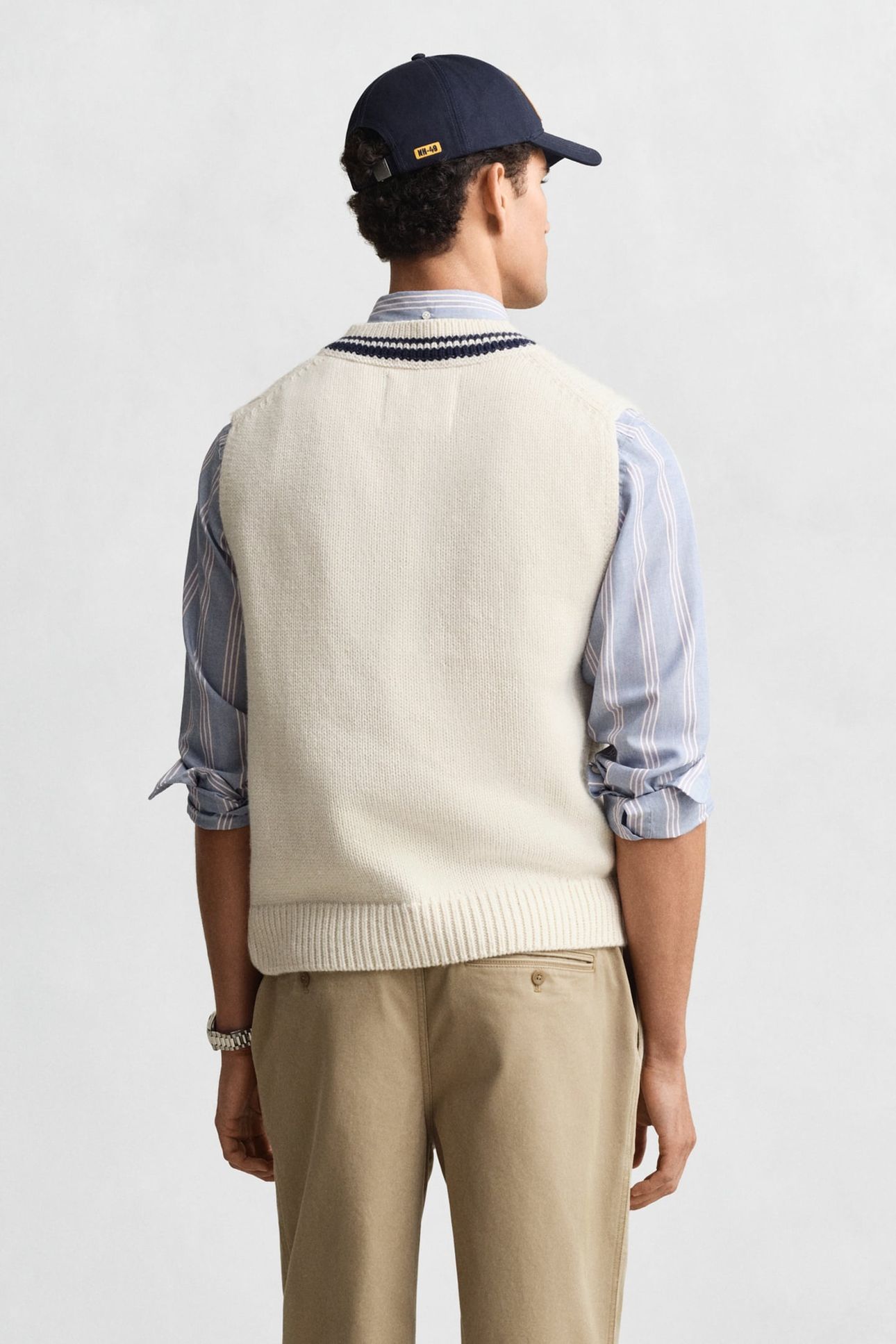 CABLE VEST CREAM 2