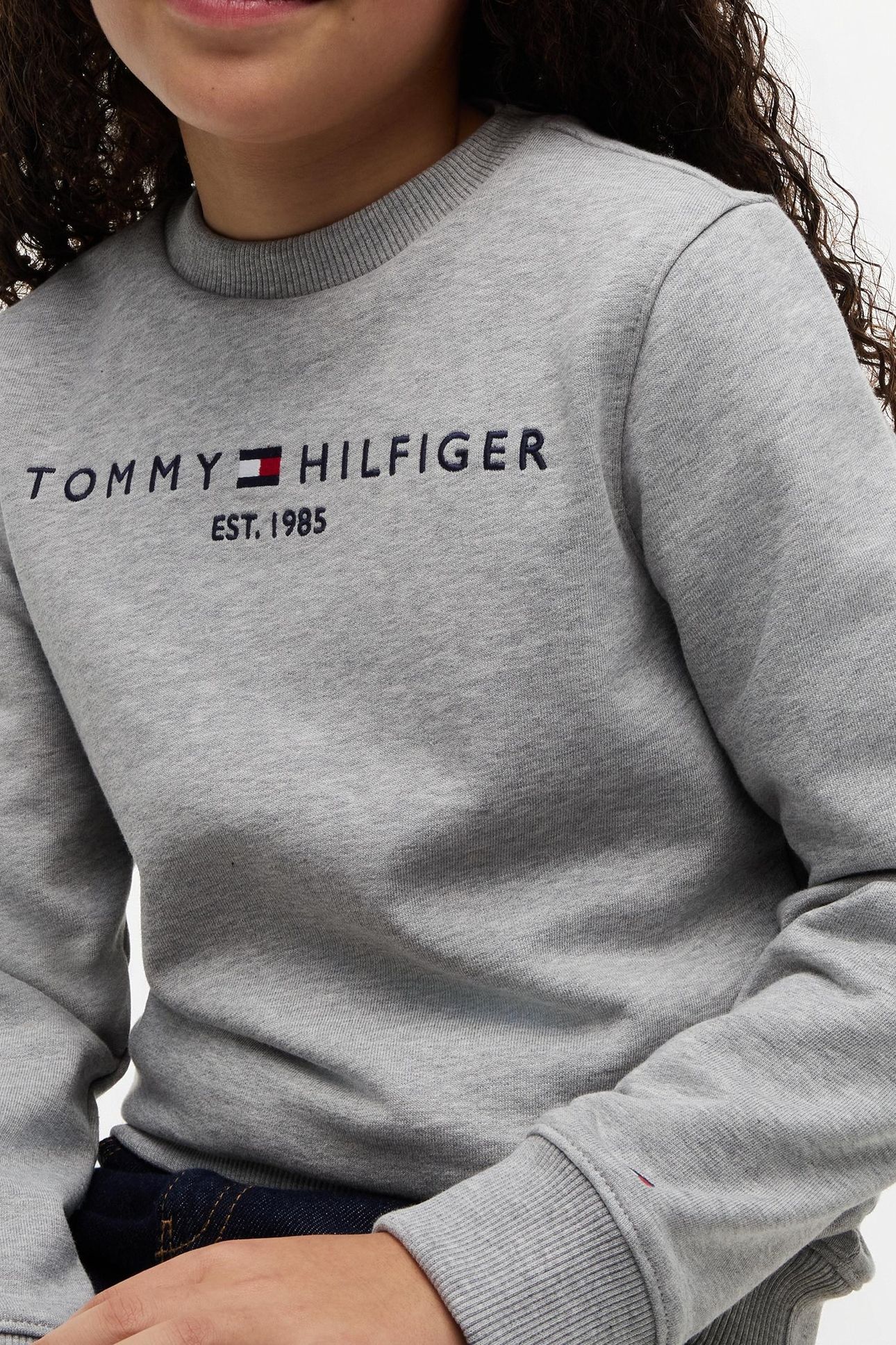 UNISEX ESSENTIAL SWEATSHIRT LIGHT GREY HEATHER 9