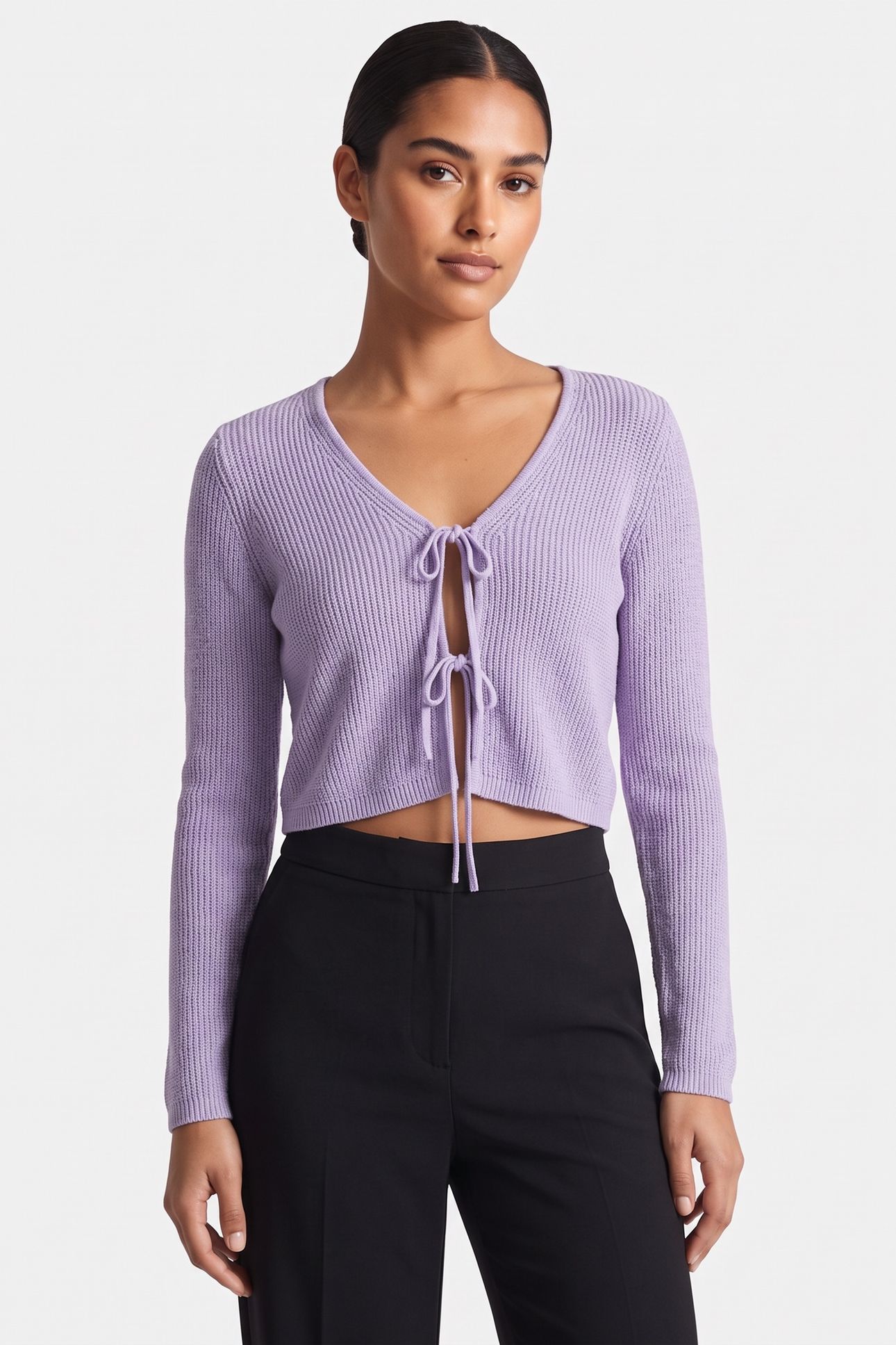 VE BILBO CARDIGAN 2:1 PURPLE 1