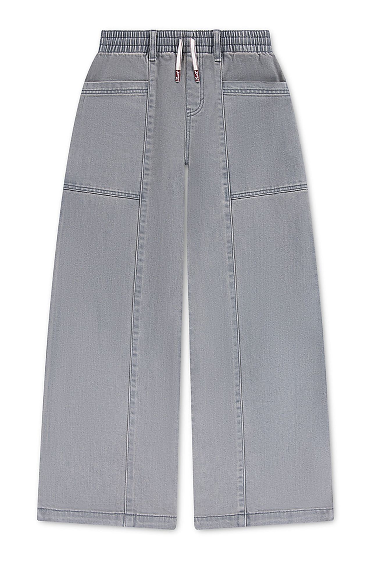 GIRLS PULL-ON '94 BAGGY WIDE LEG GRAPHITEPENCILNODESTRUCT 1